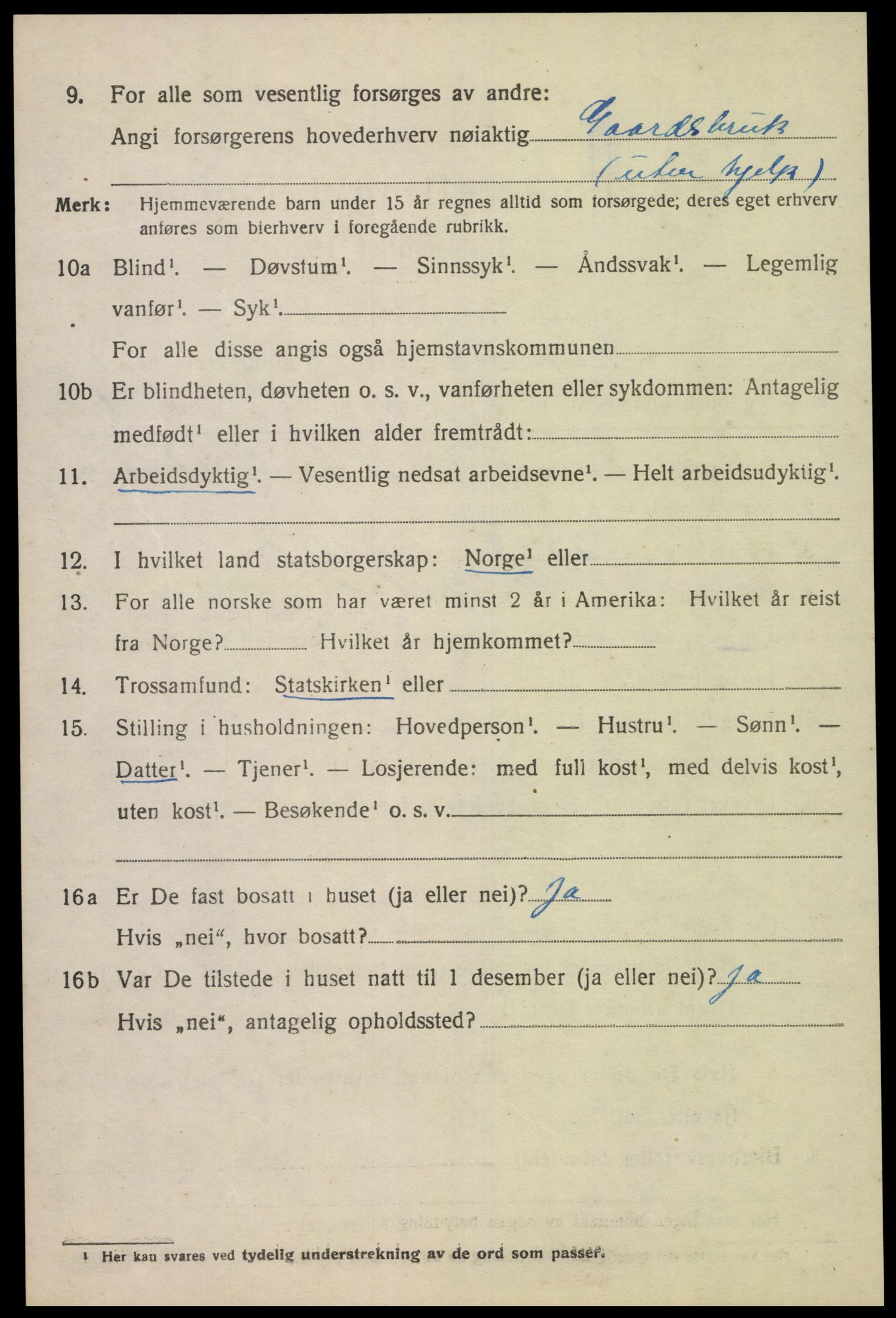 SAK, 1920 census for Greipstad, 1920, p. 2113