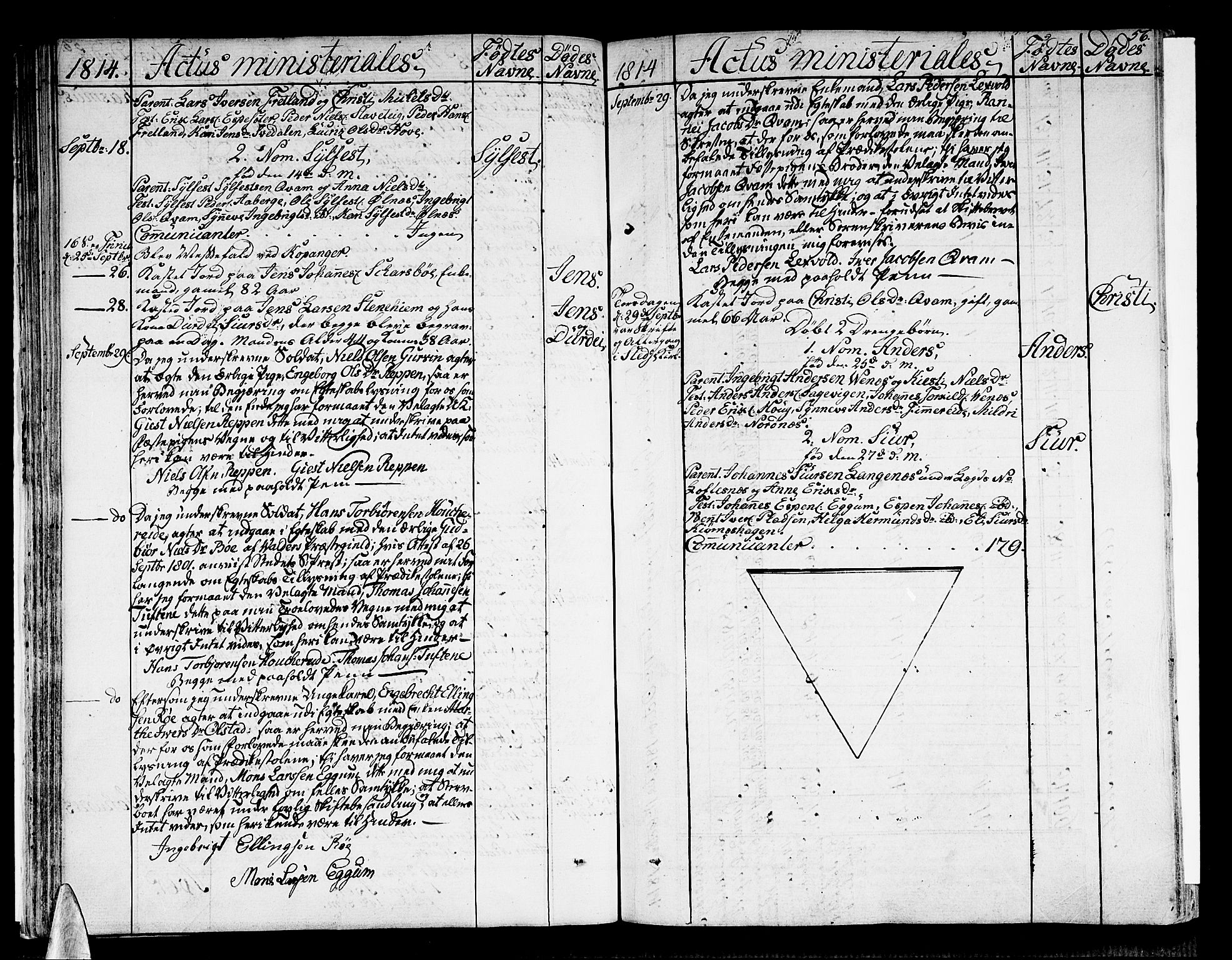 Sogndal sokneprestembete, AV/SAB-A-81301/H/Haa/Haaa/L0009: Parish register (official) no. A 9, 1809-1821, p. 56