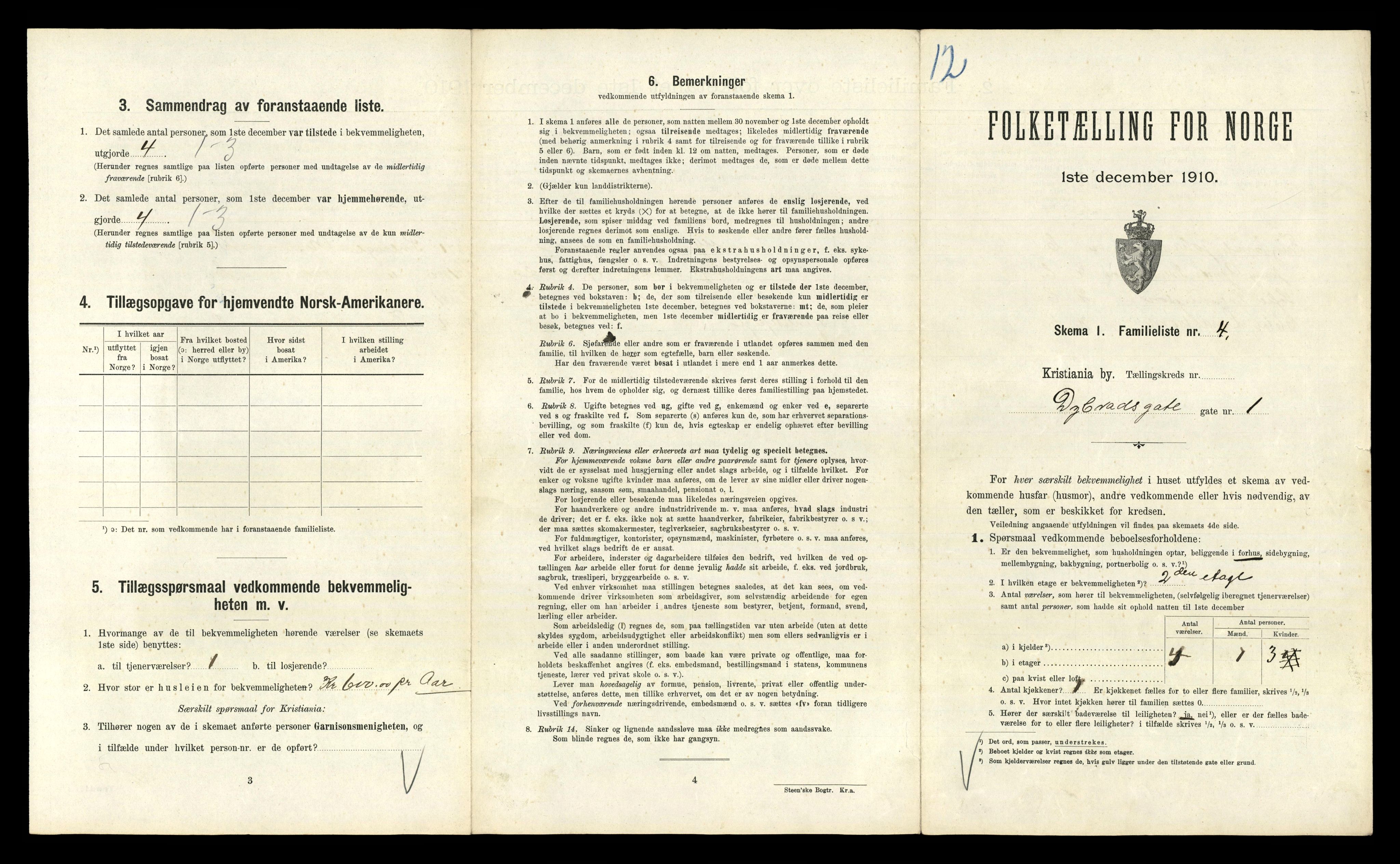 RA, 1910 census for Kristiania, 1910, p. 17913