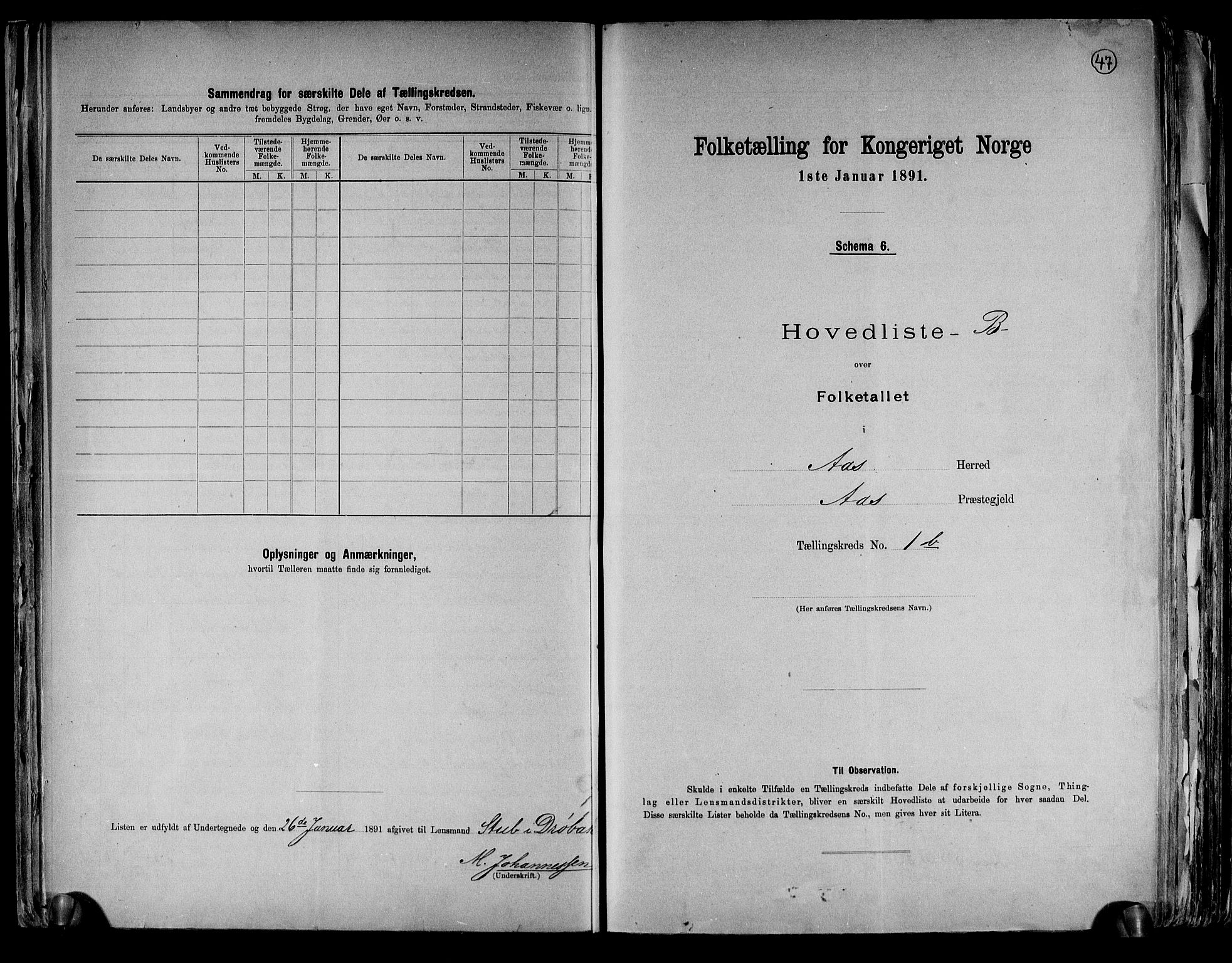 RA, 1891 census for 0214 Ås, 1891, p. 11