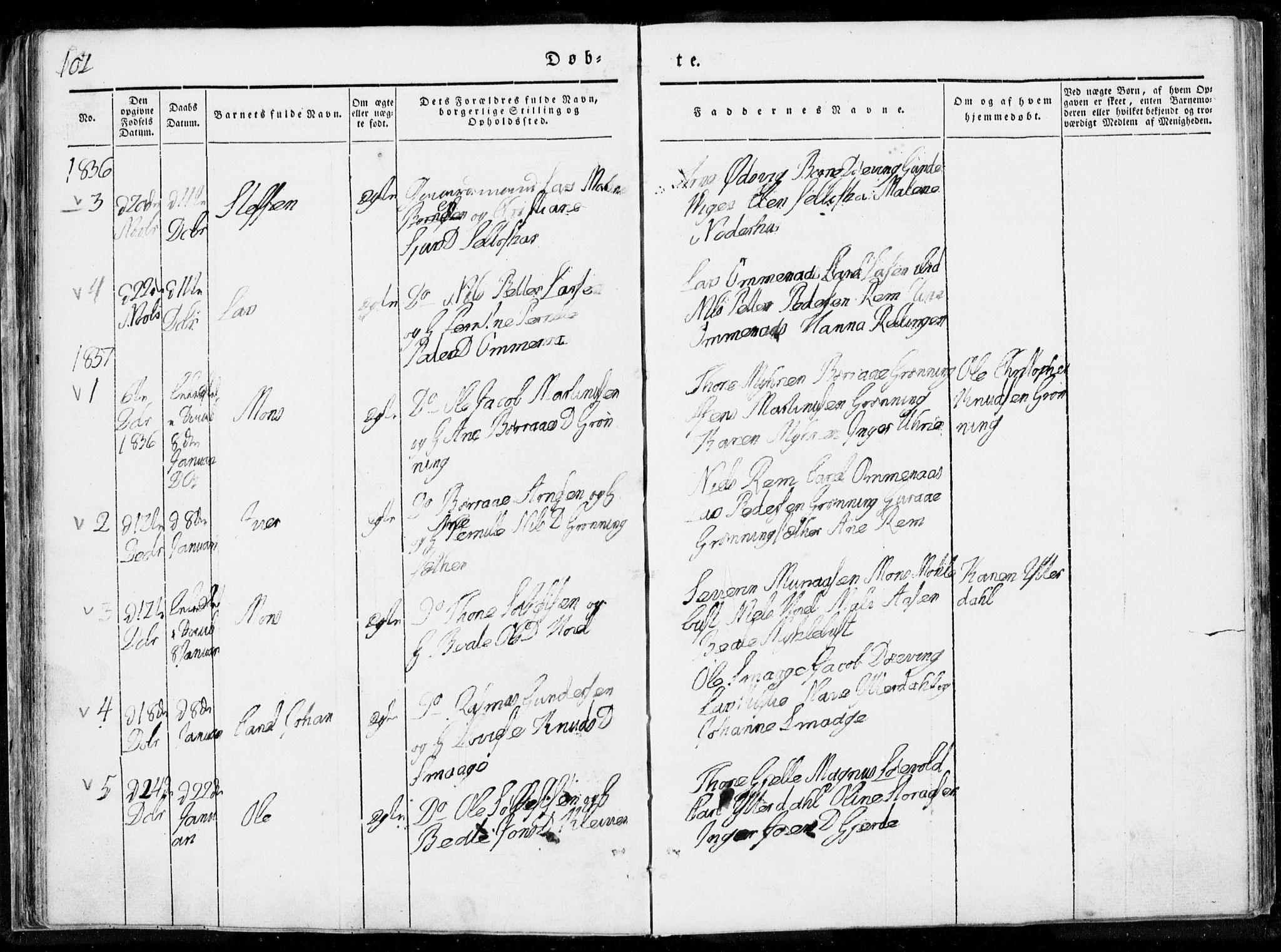 Ministerialprotokoller, klokkerbøker og fødselsregistre - Møre og Romsdal, SAT/A-1454/519/L0247: Parish register (official) no. 519A06, 1827-1846, p. 102