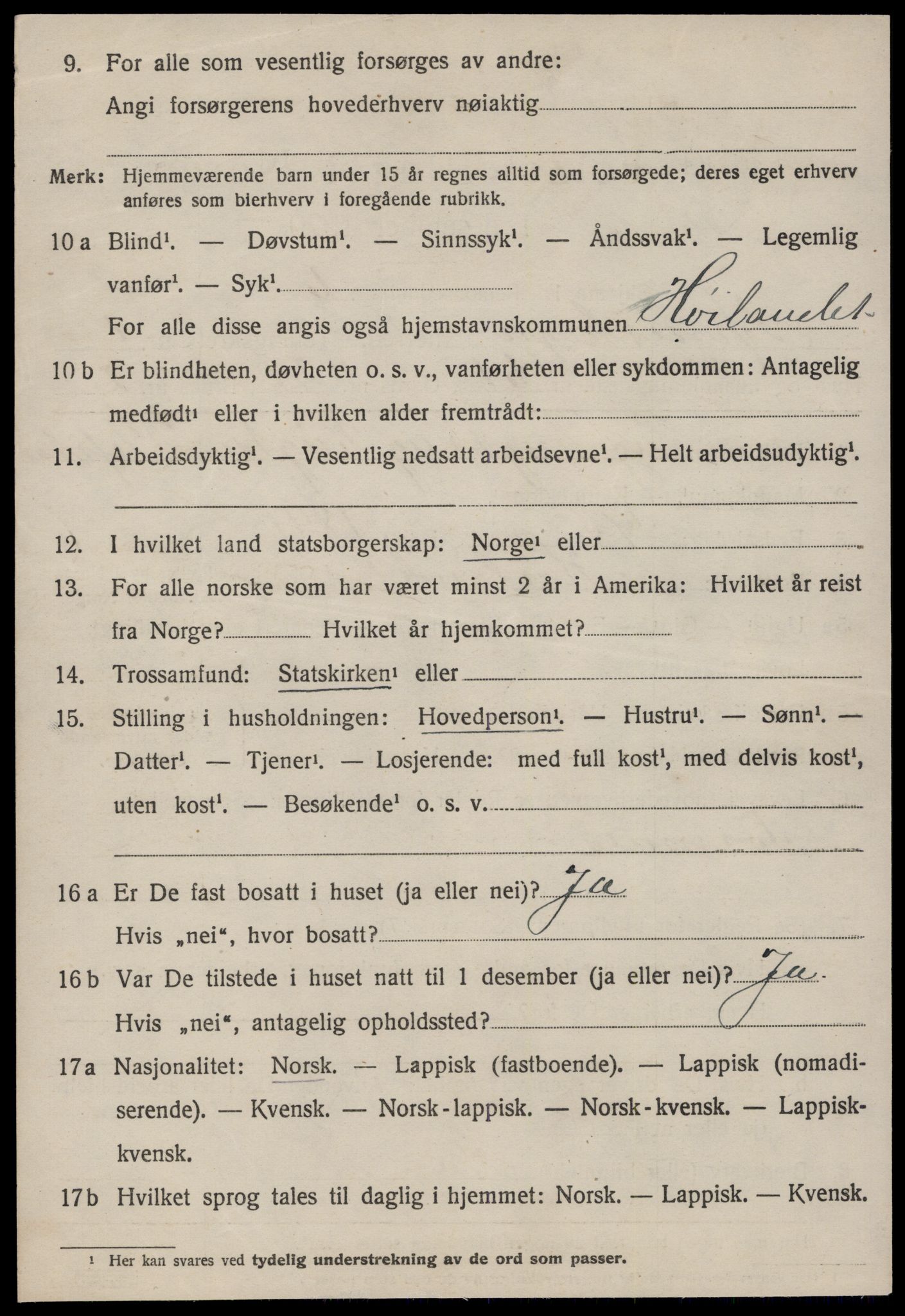 SAT, 1920 census for Børseskogn, 1920, p. 1277