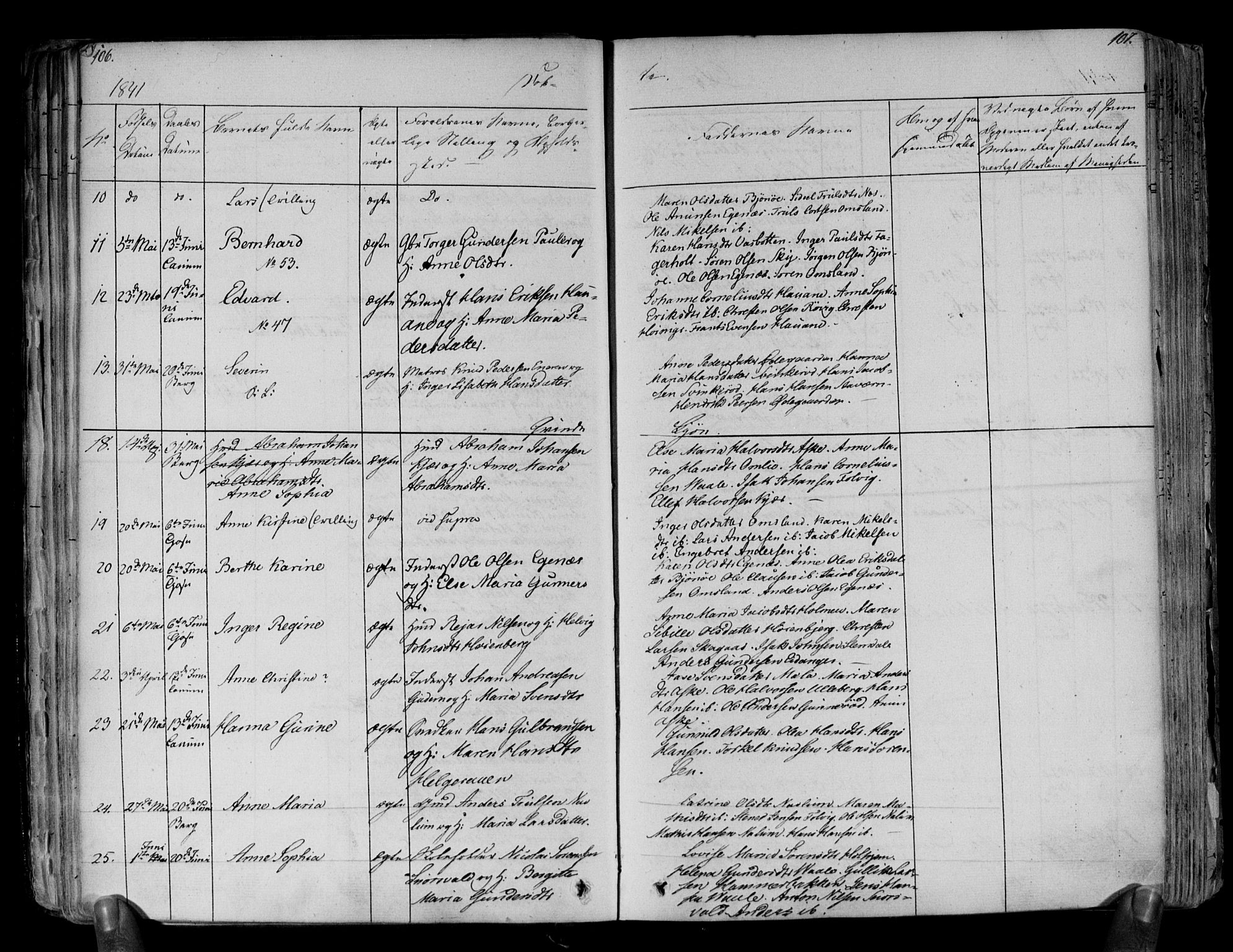 Brunlanes kirkebøker, AV/SAKO-A-342/F/Fa/L0003: Parish register (official) no. I 3, 1834-1845, p. 106-107