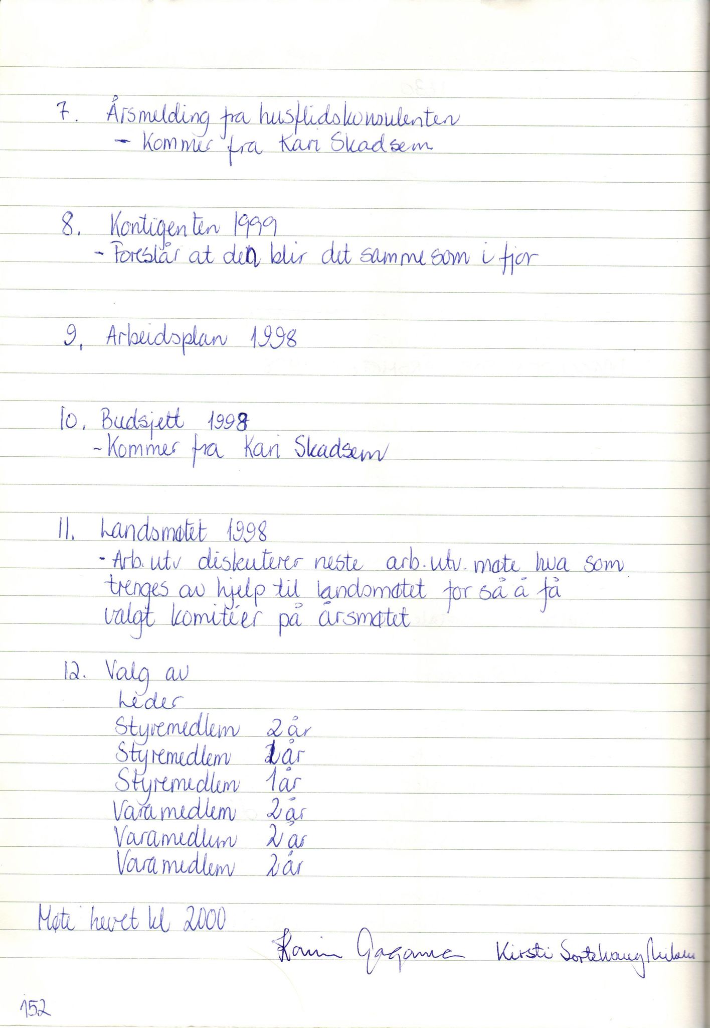 Finnmark Husflidslag, FMFB/A-1134/A/L0004: Møtebok, 1995-2000, p. 156