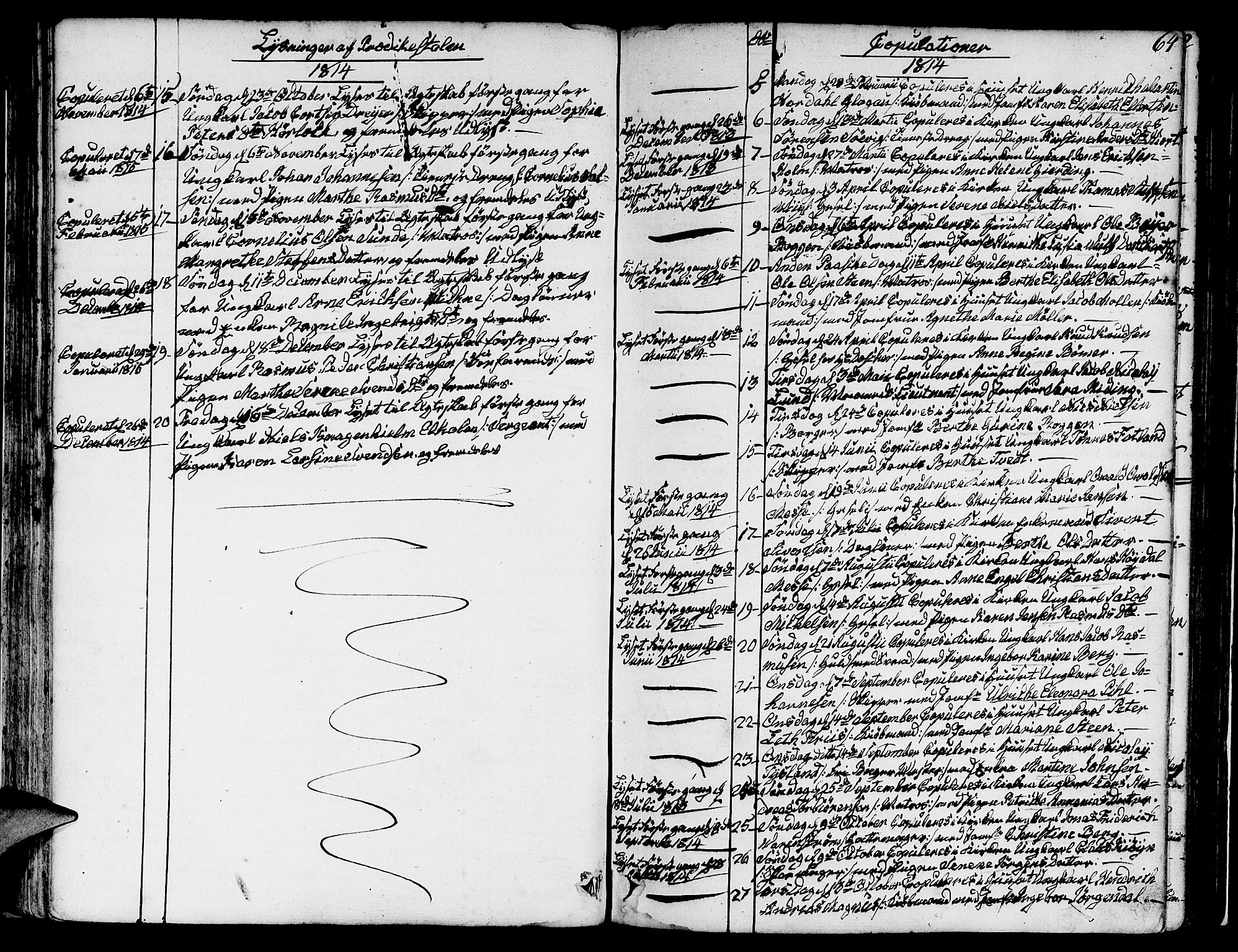 Nykirken Sokneprestembete, AV/SAB-A-77101/H/Hab: Parish register (copy) no. A 2, 1782-1847, p. 64