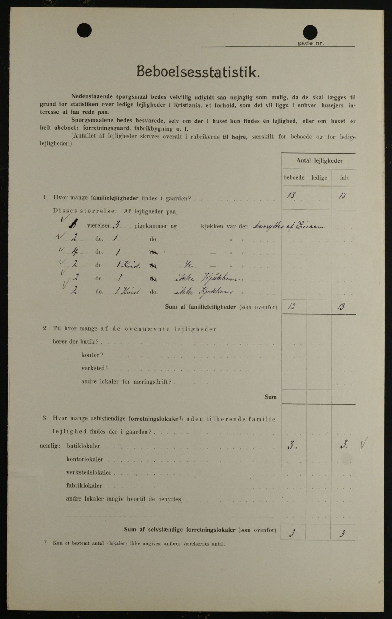 OBA, Municipal Census 1908 for Kristiania, 1908, p. 66524