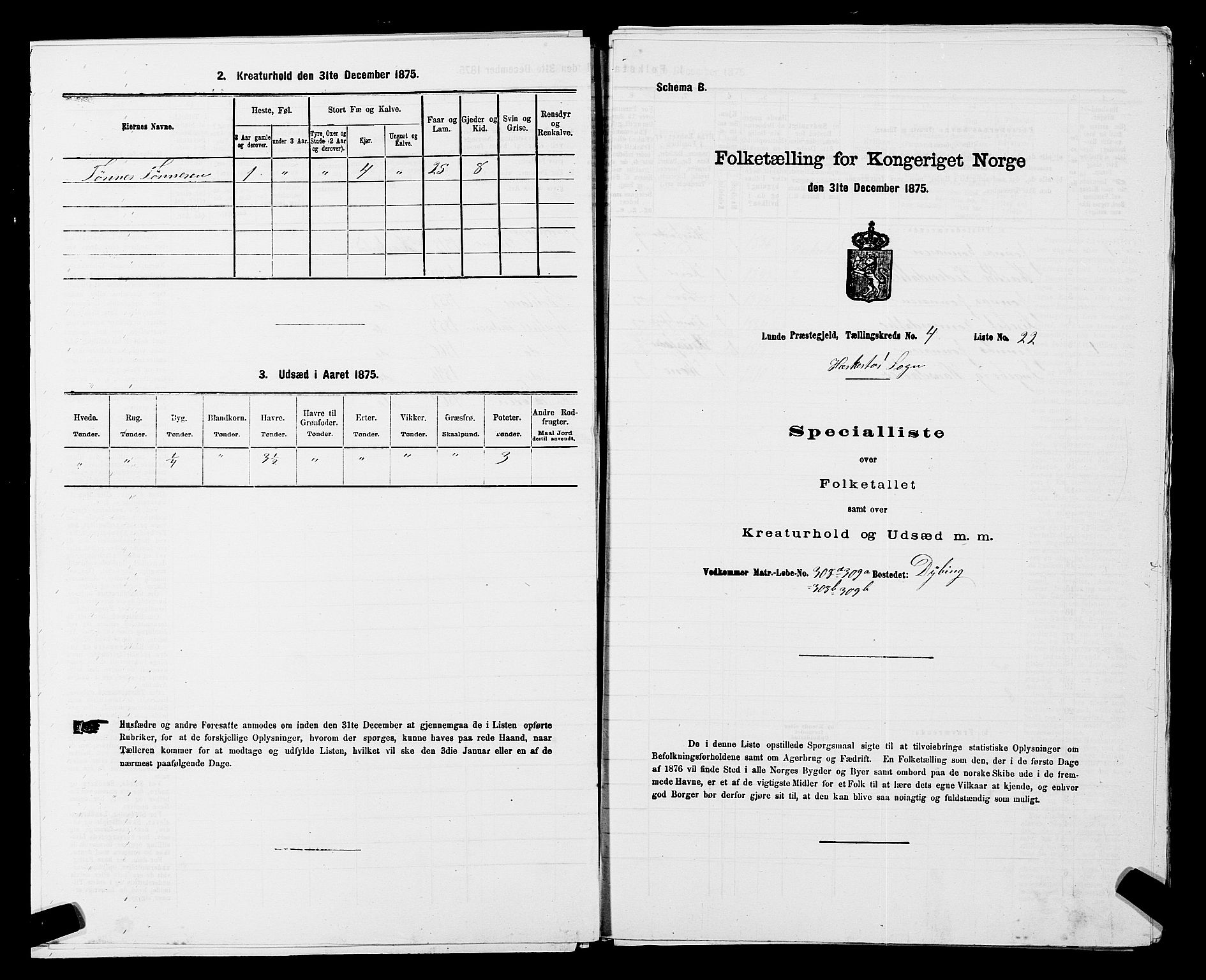 SAST, 1875 census for 1112P Lund, 1875, p. 631