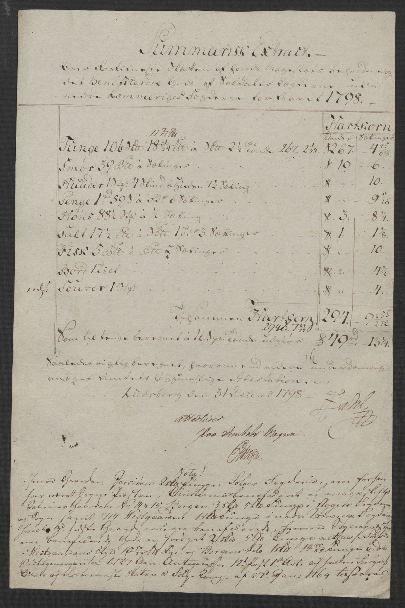 Rentekammeret inntil 1814, Reviderte regnskaper, Fogderegnskap, AV/RA-EA-4092/R11/L0674: Fogderegnskap Nedre Romerike, 1798, p. 279