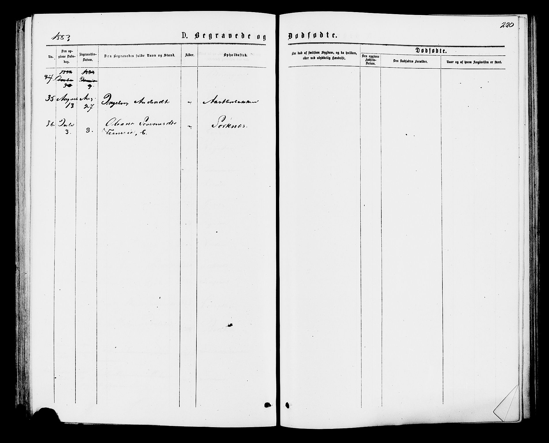 Åmot prestekontor, Hedmark, AV/SAH-PREST-056/H/Ha/Haa/L0009: Parish register (official) no. 9, 1875-1883, p. 220