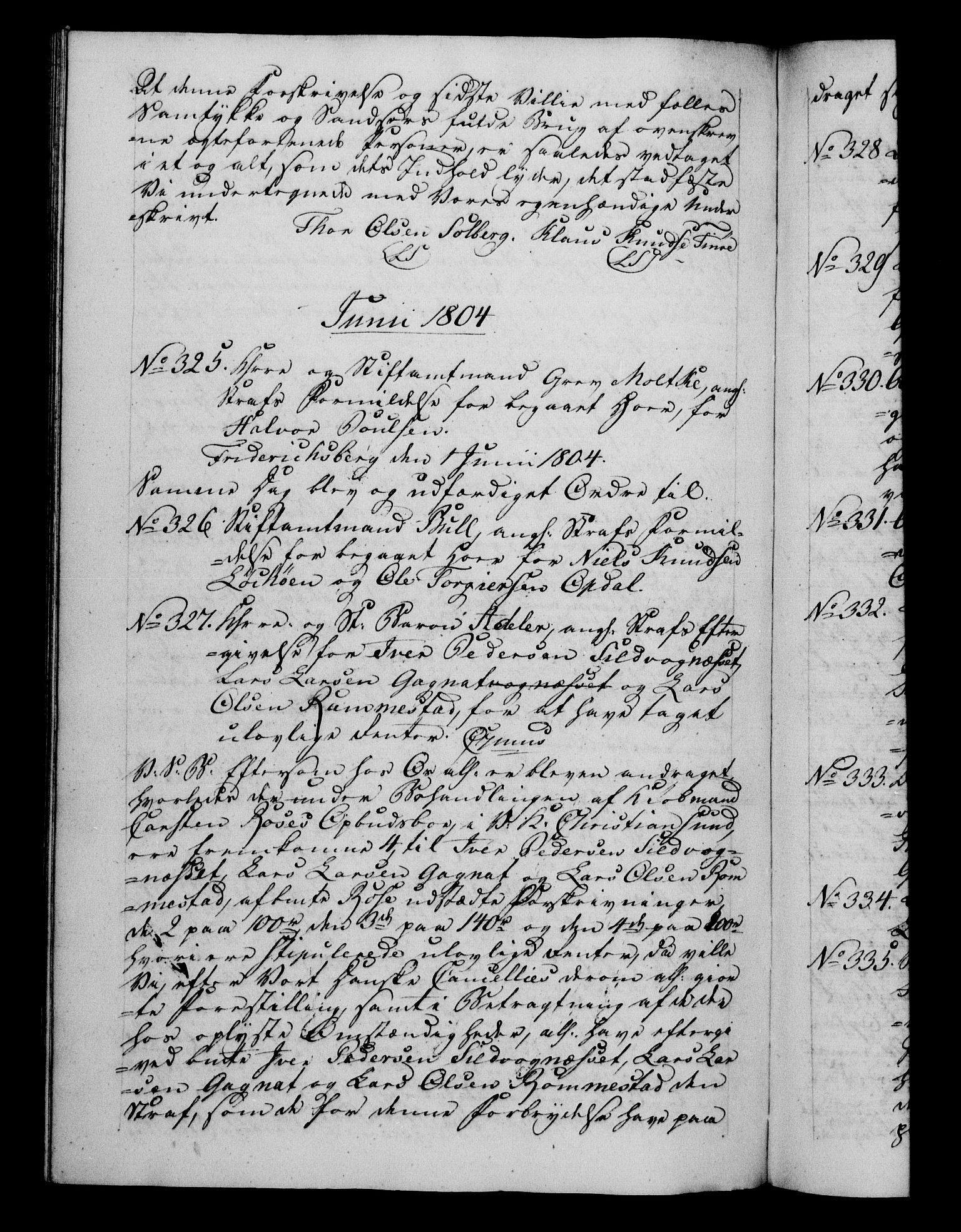 Danske Kanselli 1800-1814, RA/EA-3024/H/Hf/Hfb/Hfba/L0002: Registranter, 1802-1804, p. 260b