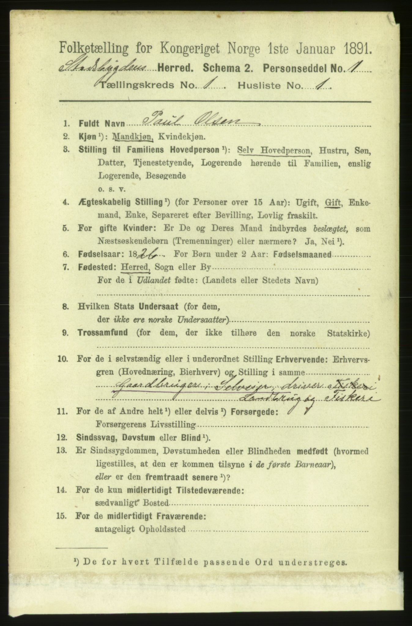 RA, 1891 census for 1625 Stadsbygd, 1891, p. 104