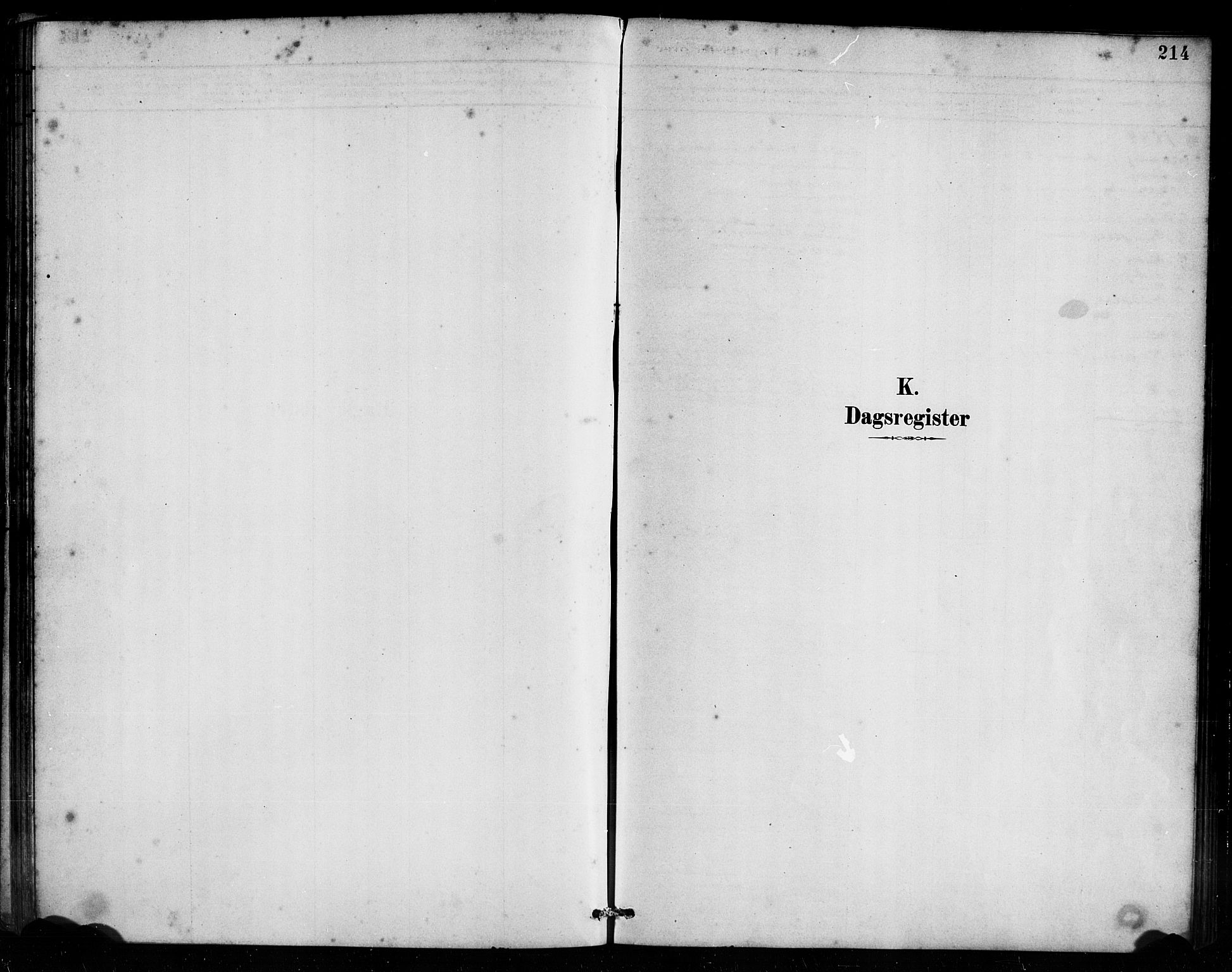 Bremanger sokneprestembete, SAB/A-82201/H/Haa/Haab/L0001: Parish register (official) no. B 1, 1884-1895, p. 214