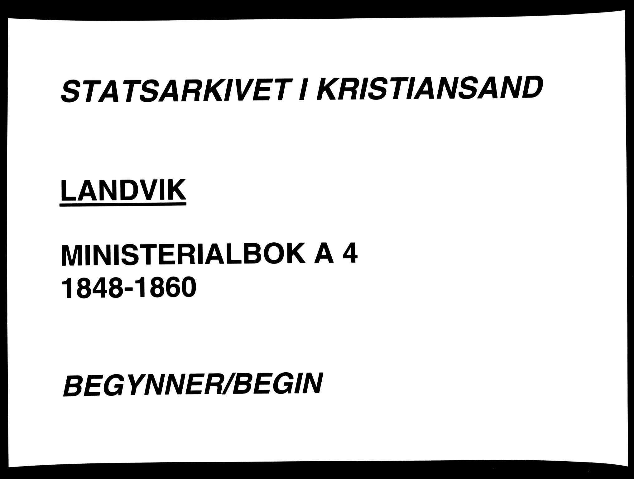 Hommedal sokneprestkontor, SAK/1111-0023/F/Fa/Fab/L0004: Parish register (official) no. A 4, 1848-1860