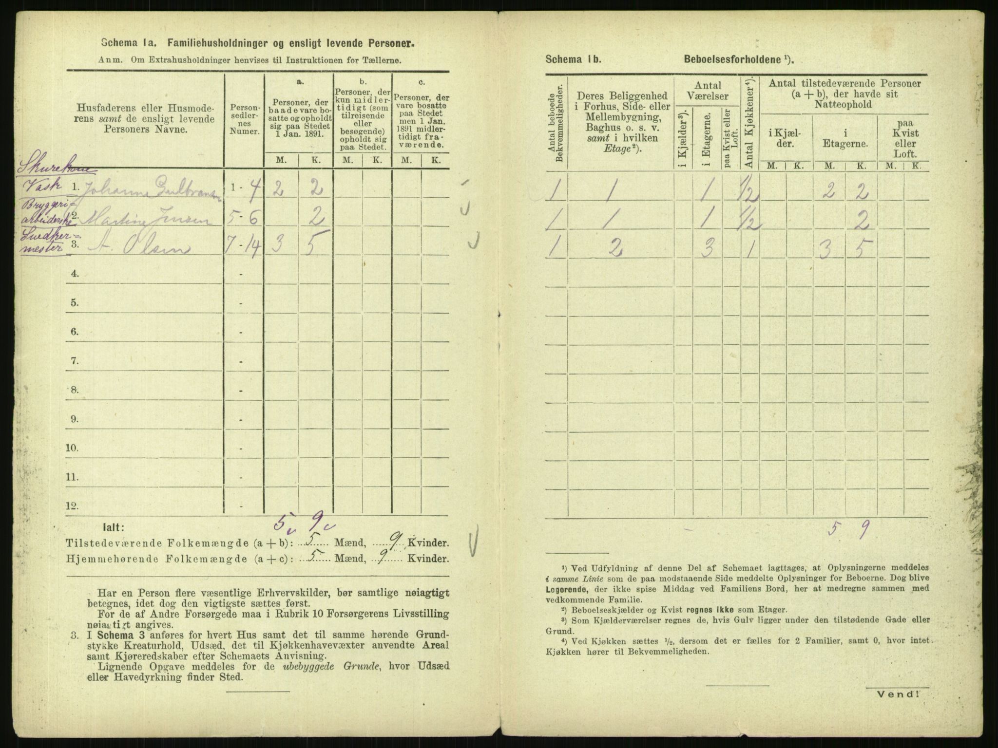 RA, 1891 census for 0301 Kristiania, 1891, p. 75320