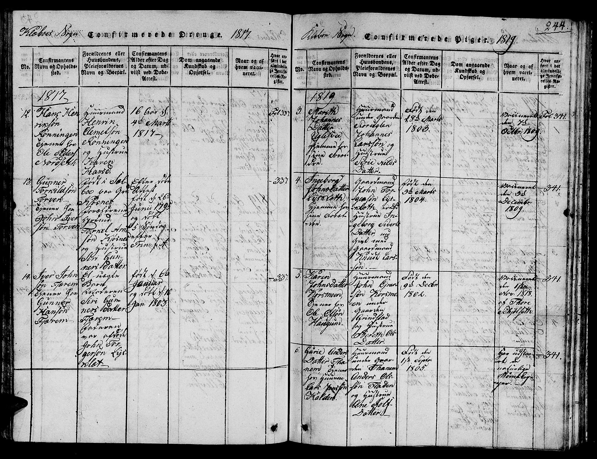 Ministerialprotokoller, klokkerbøker og fødselsregistre - Sør-Trøndelag, SAT/A-1456/618/L0450: Parish register (copy) no. 618C01, 1816-1865, p. 244