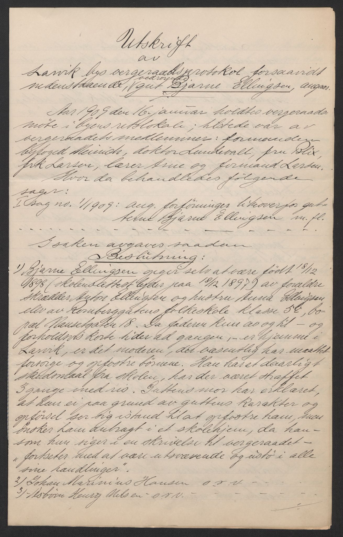 Falstad skolehjem, AV/RA-S-1676/E/Eb/L0009: Elevmapper løpenr. 189-209, 1909-1916, p. 21