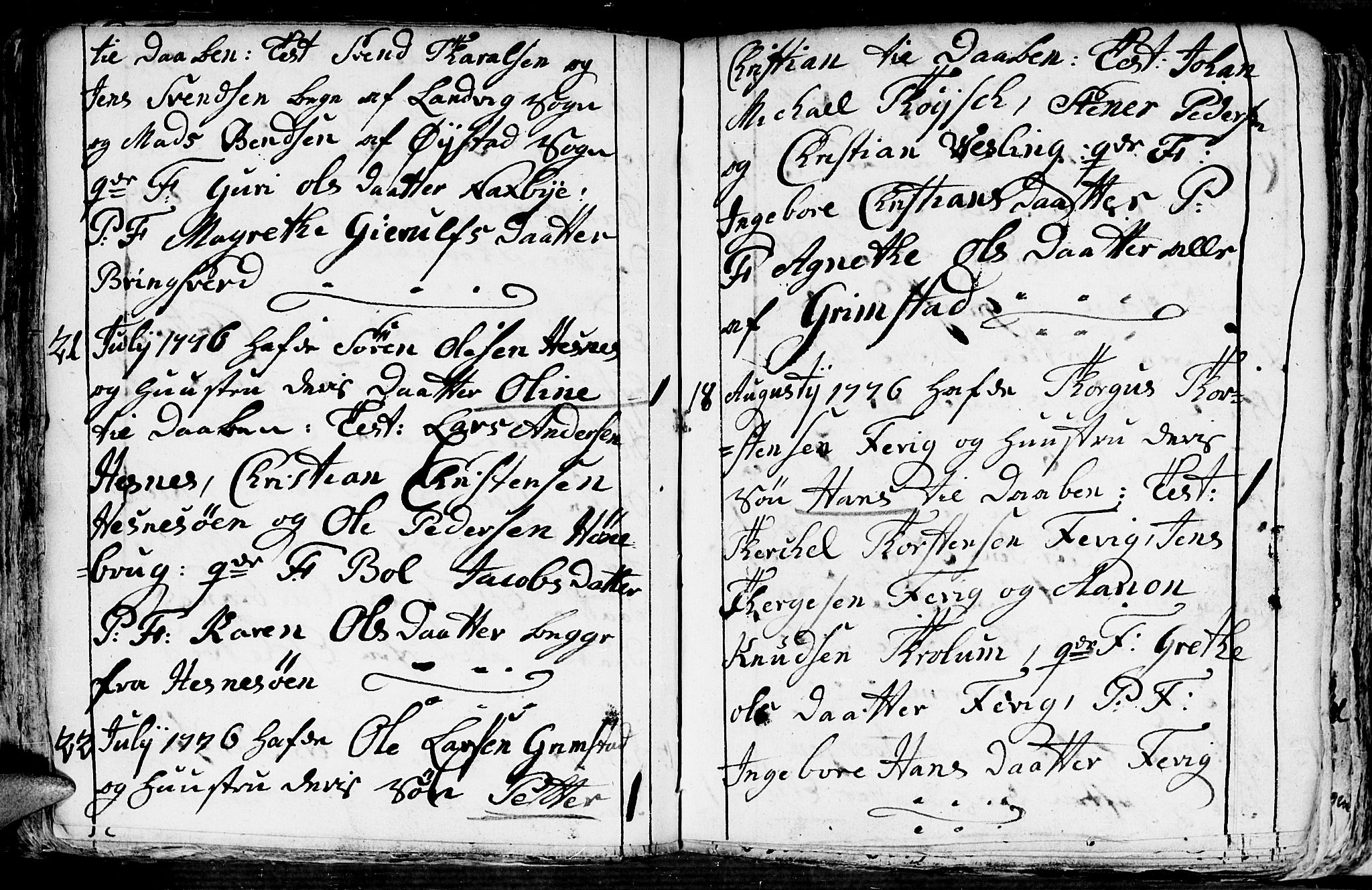 Fjære sokneprestkontor, AV/SAK-1111-0011/F/Fb/L0004: Parish register (copy) no. B 4, 1766-1785, p. 126b-127a