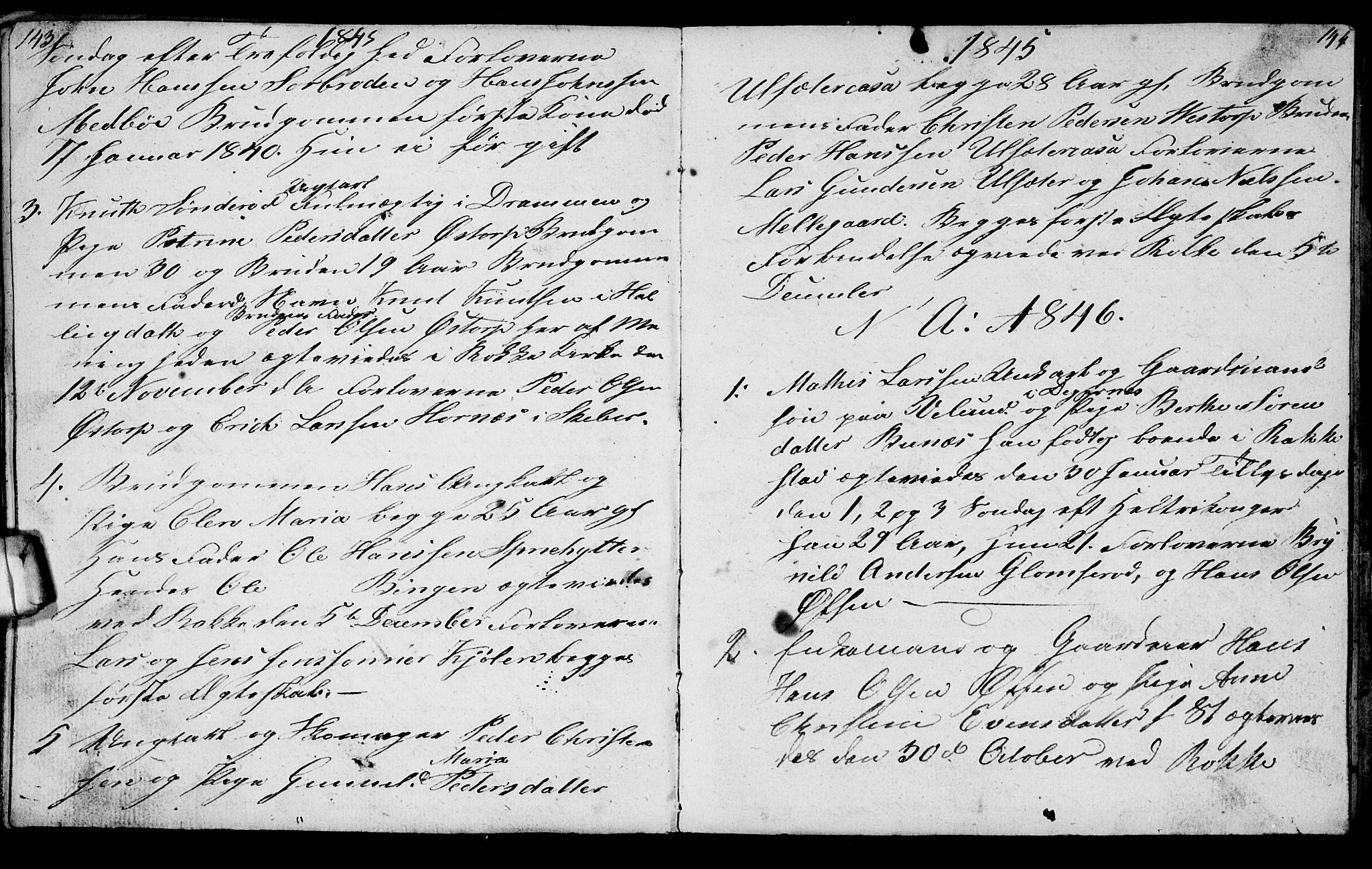 Berg prestekontor Kirkebøker, AV/SAO-A-10902/G/Gc/L0001: Parish register (copy) no. III 1, 1844-1855, p. 143-144