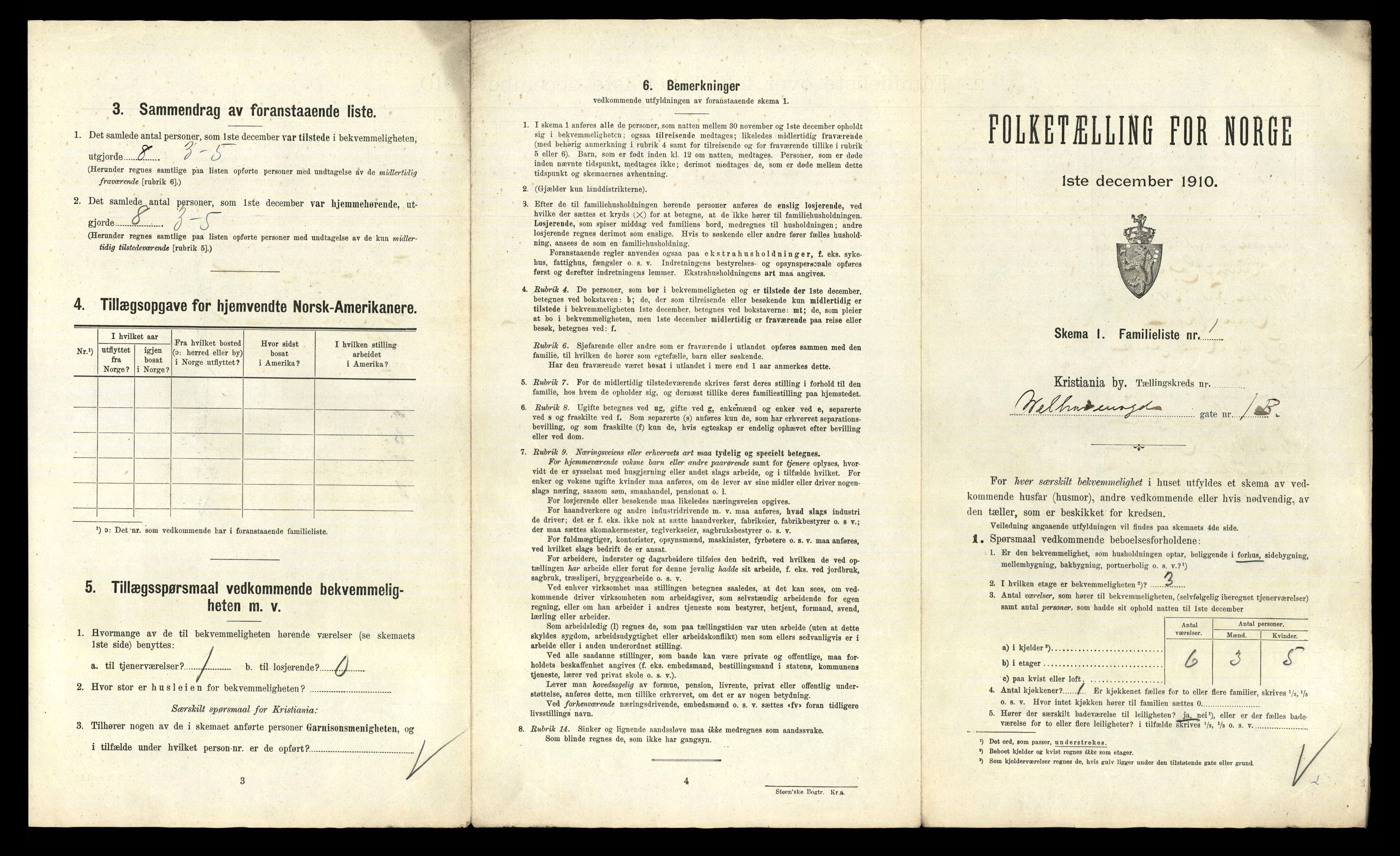 RA, 1910 census for Kristiania, 1910, p. 122397