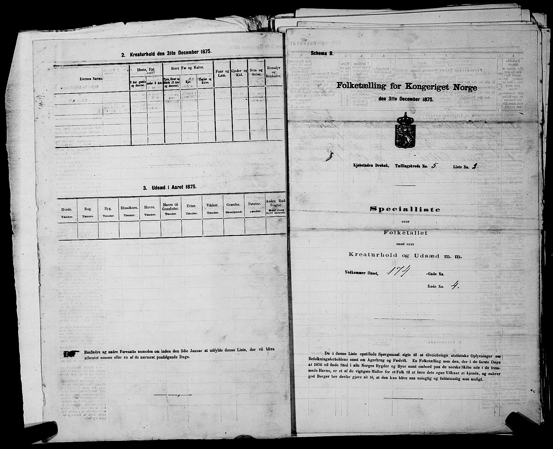 RA, 1875 census for 0203B Drøbak/Drøbak, 1875, p. 471