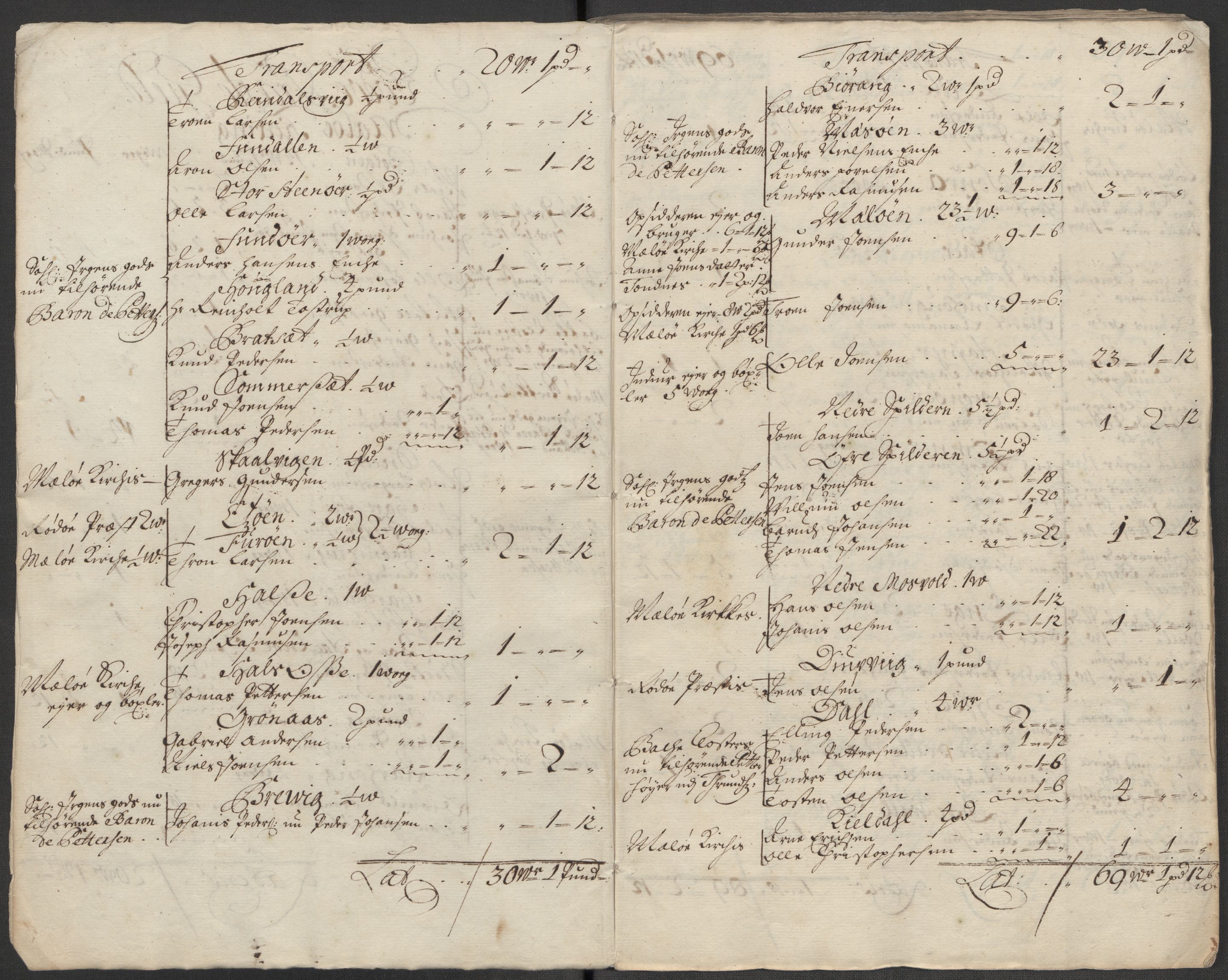 Rentekammeret inntil 1814, Reviderte regnskaper, Fogderegnskap, AV/RA-EA-4092/R65/L4513: Fogderegnskap Helgeland, 1714-1715, p. 487