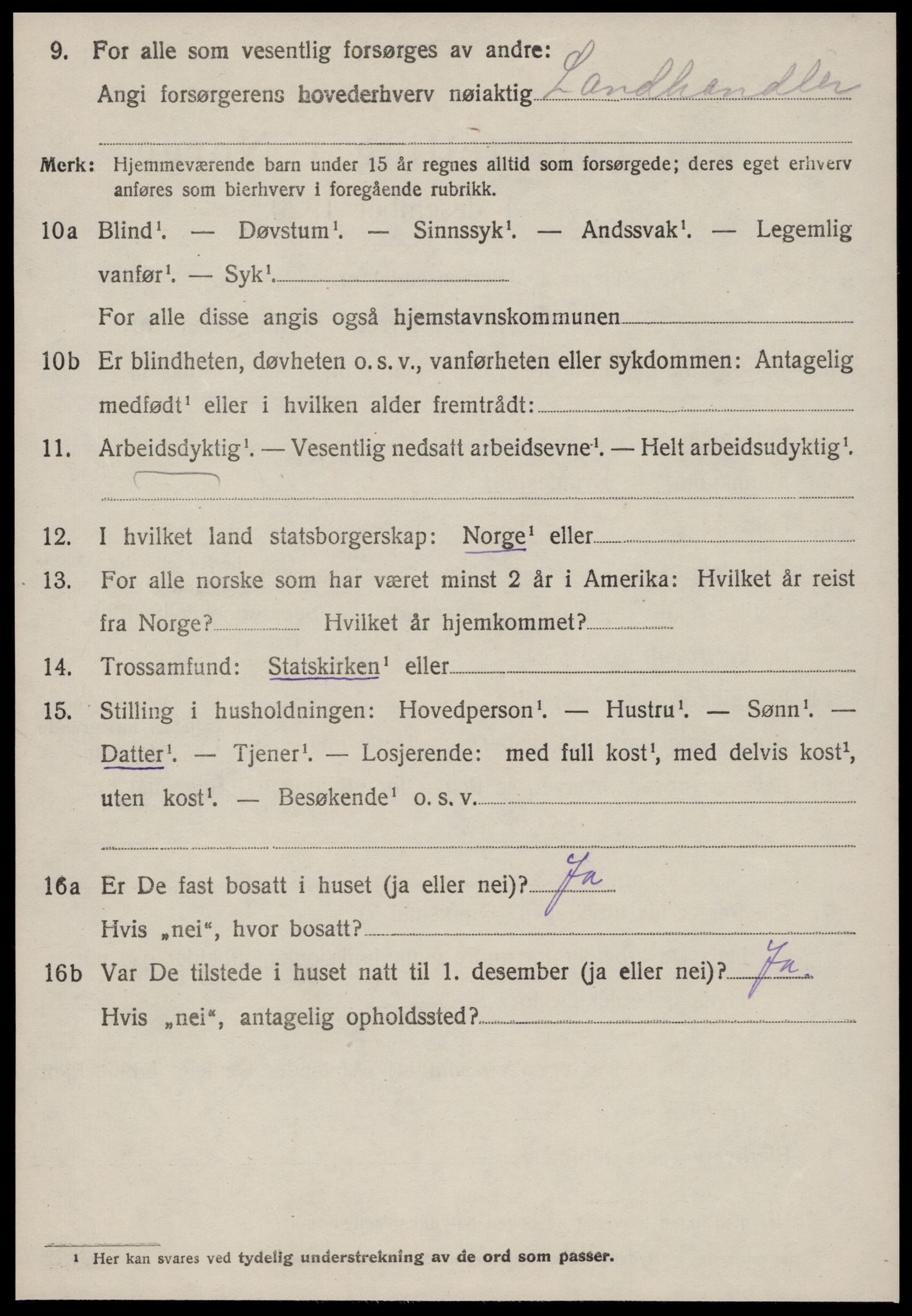 SAT, 1920 census for Haram, 1920, p. 5040