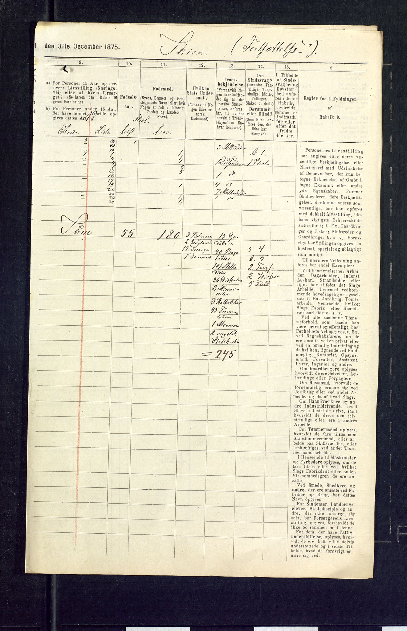 SAKO, 1875 census for 0806P Skien, 1875, p. 26