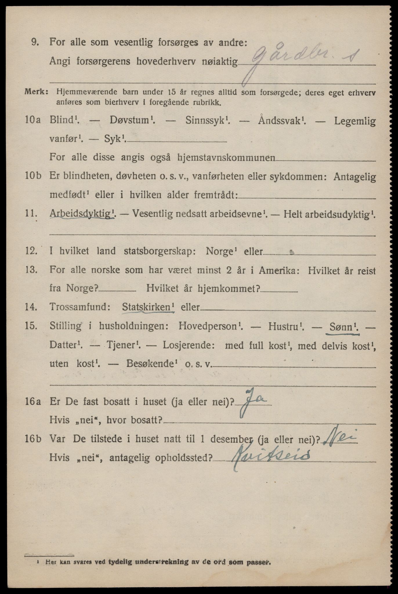 SAKO, 1920 census for Vinje, 1920, p. 1614