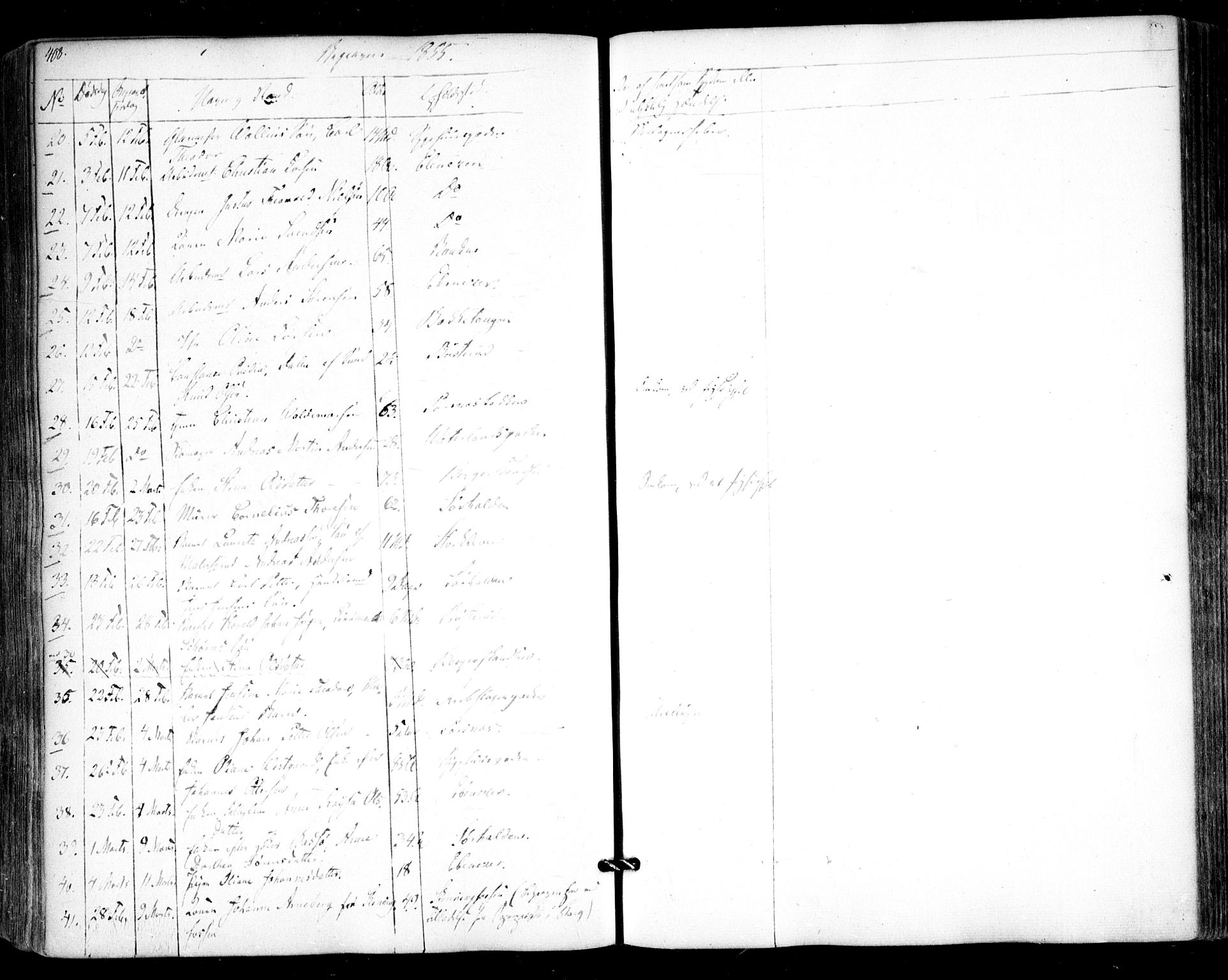 Halden prestekontor Kirkebøker, AV/SAO-A-10909/F/Fa/L0006: Parish register (official) no. I 6, 1845-1856, p. 408