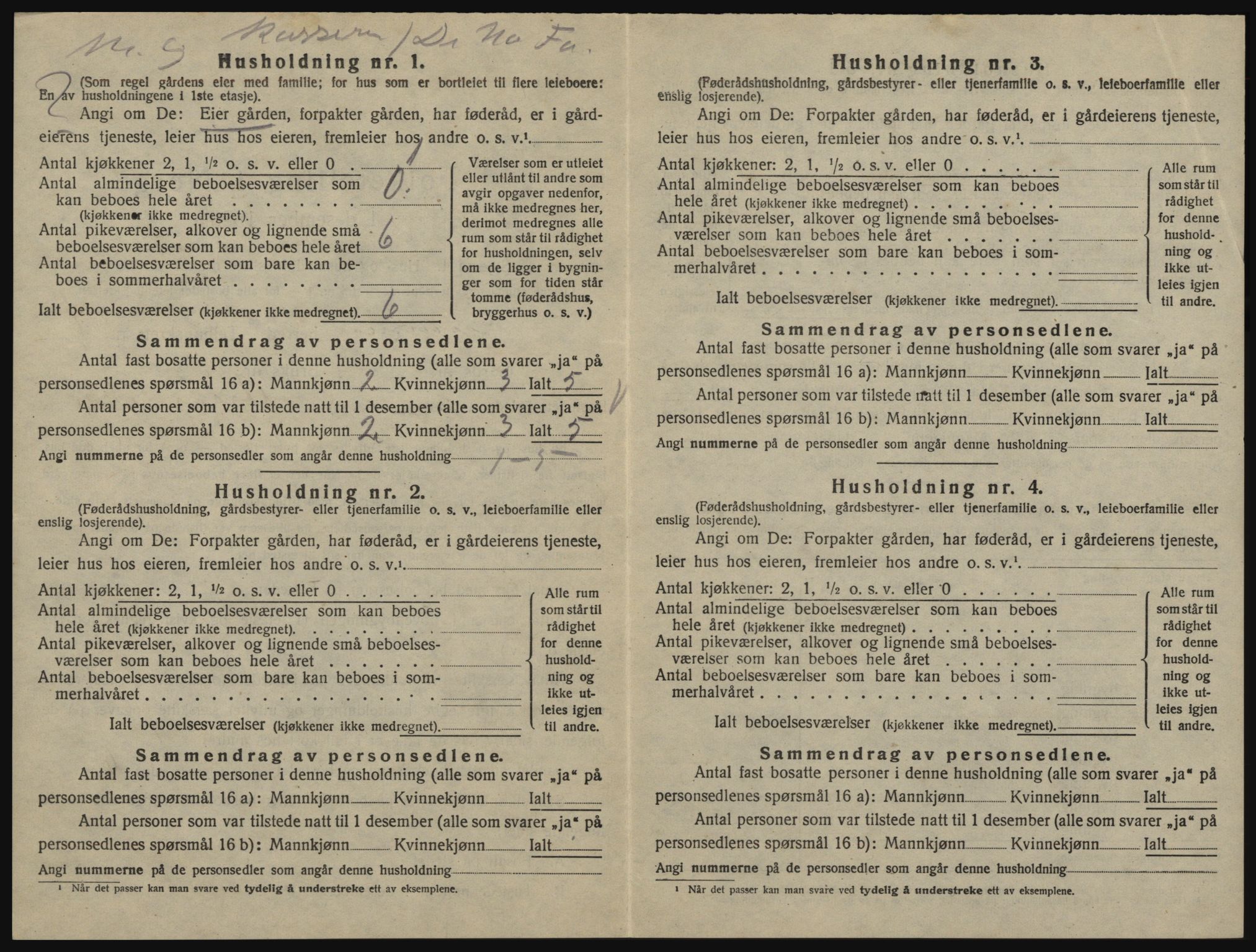 SAO, 1920 census for Glemmen, 1920, p. 1640