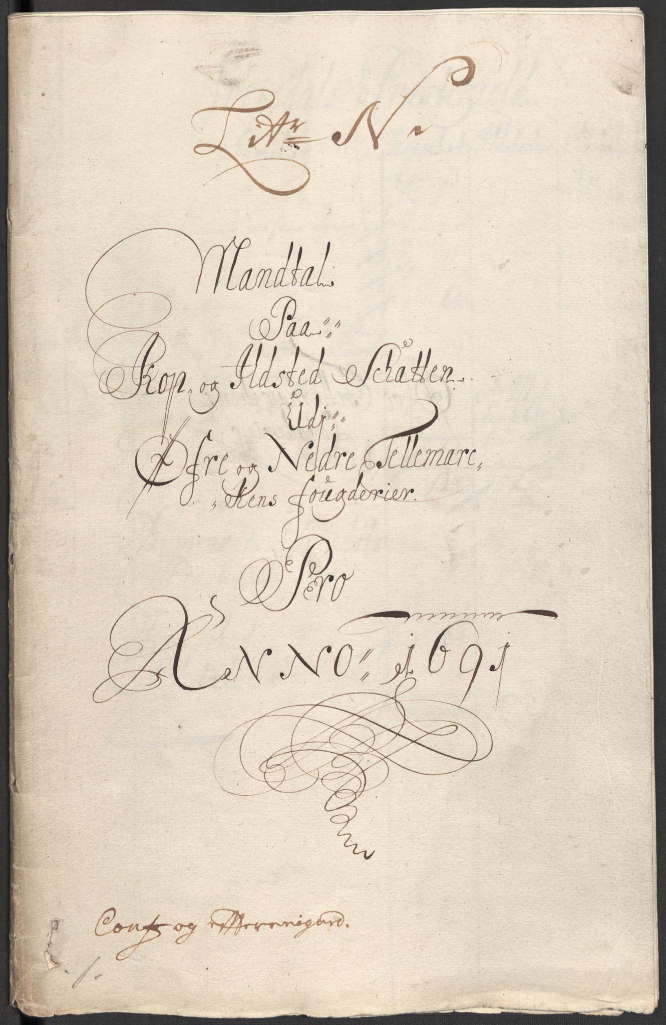 Rentekammeret inntil 1814, Reviderte regnskaper, Fogderegnskap, RA/EA-4092/R35/L2089: Fogderegnskap Øvre og Nedre Telemark, 1690-1692, p. 458