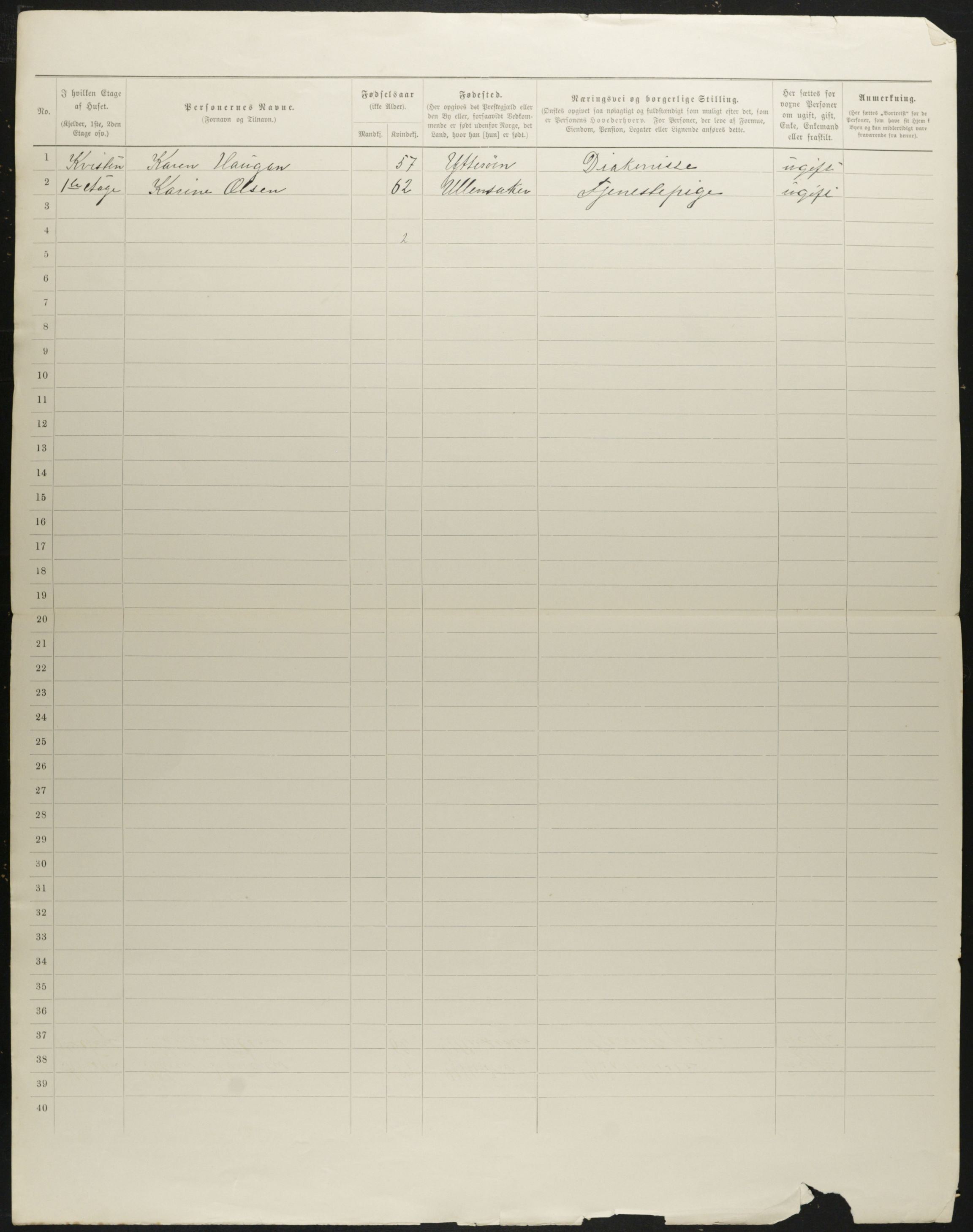 OBA, Municipal Census 1901 for Kristiania, 1901, p. 252