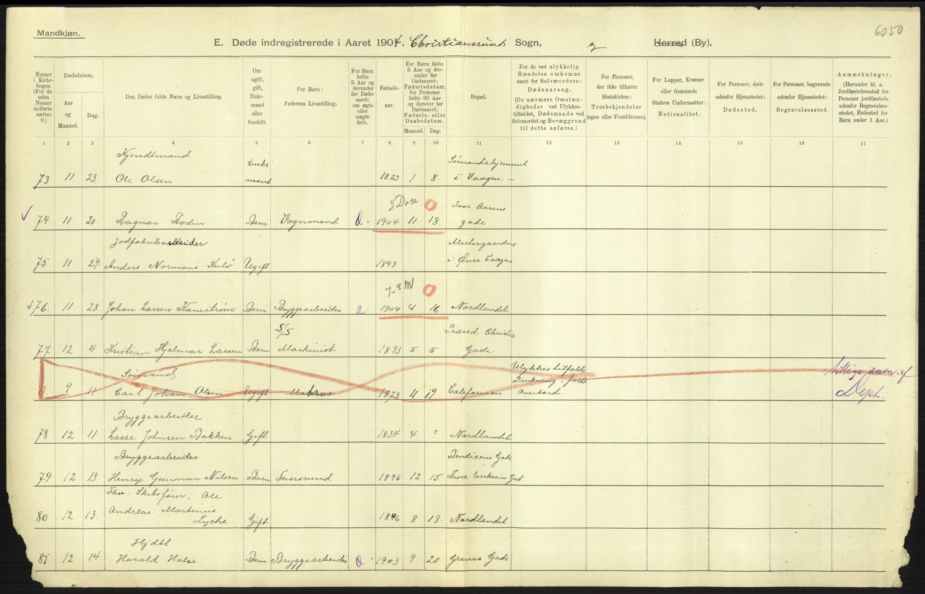 Statistisk sentralbyrå, Sosiodemografiske emner, Befolkning, AV/RA-S-2228/D/Df/Dfa/Dfab/L0016: Romsdals amt: Fødte, gifte, døde., 1904, p. 1125