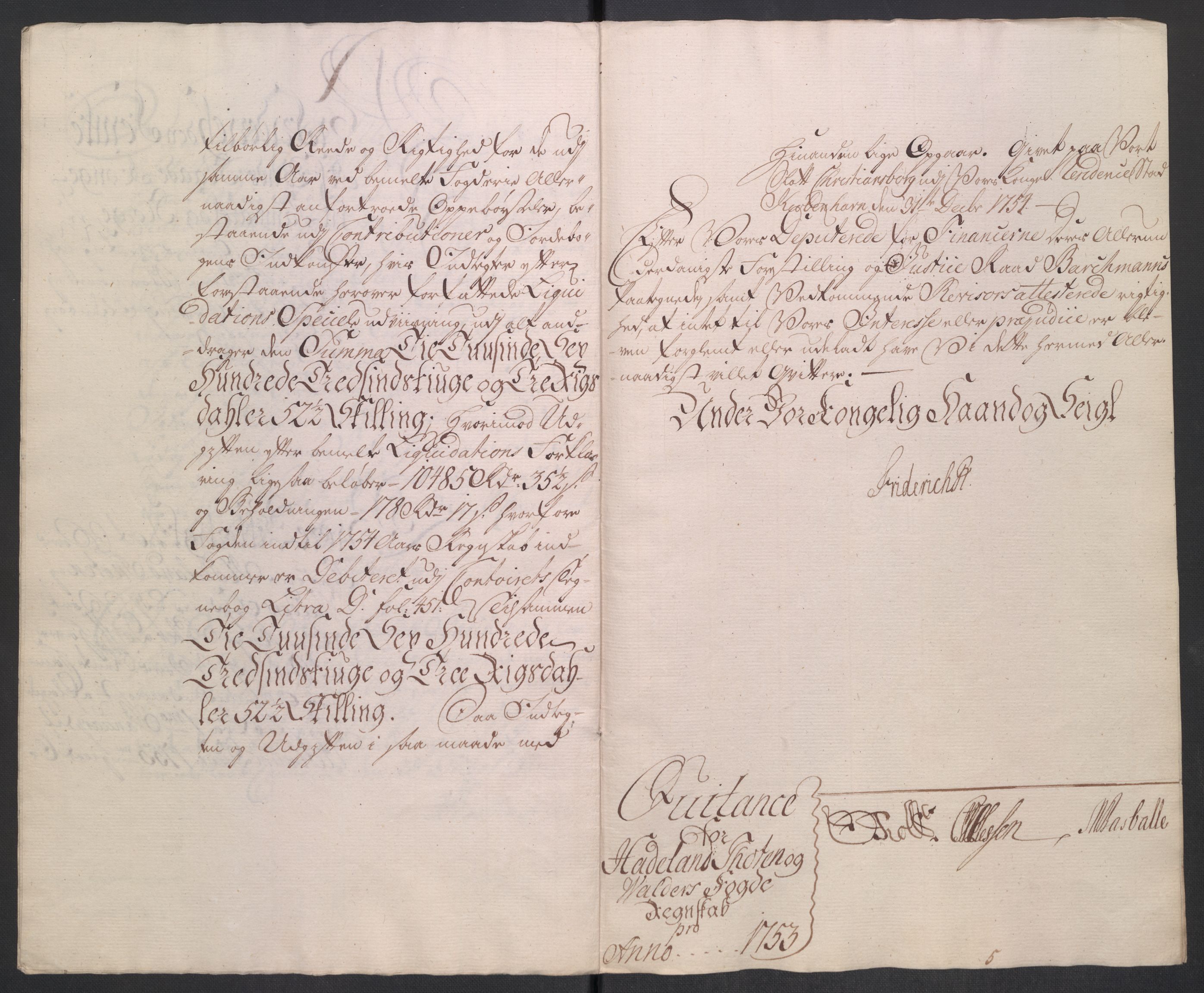 Rentekammeret inntil 1814, Reviderte regnskaper, Fogderegnskap, RA/EA-4092/R18/L1349: Fogderegnskap Hadeland, Toten og Valdres, 1752-1753, p. 412