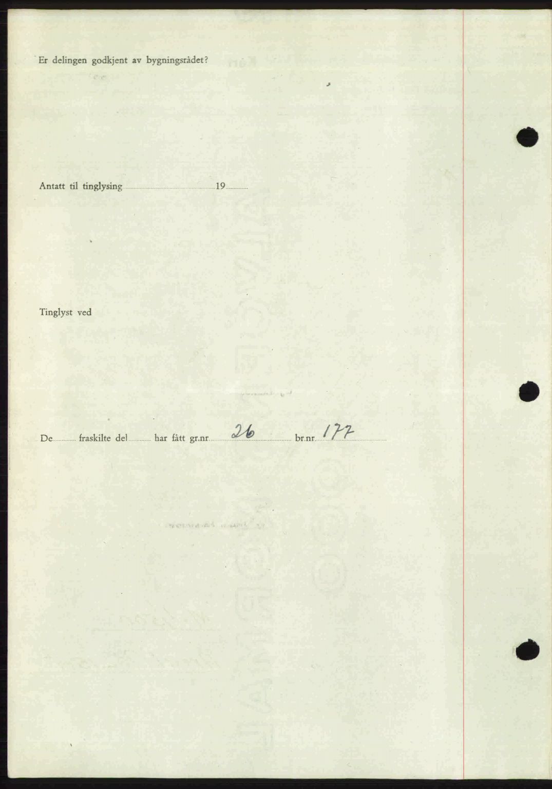 Romsdal sorenskriveri, AV/SAT-A-4149/1/2/2C: Mortgage book no. A23, 1947-1947, Diary no: : 2038/1947