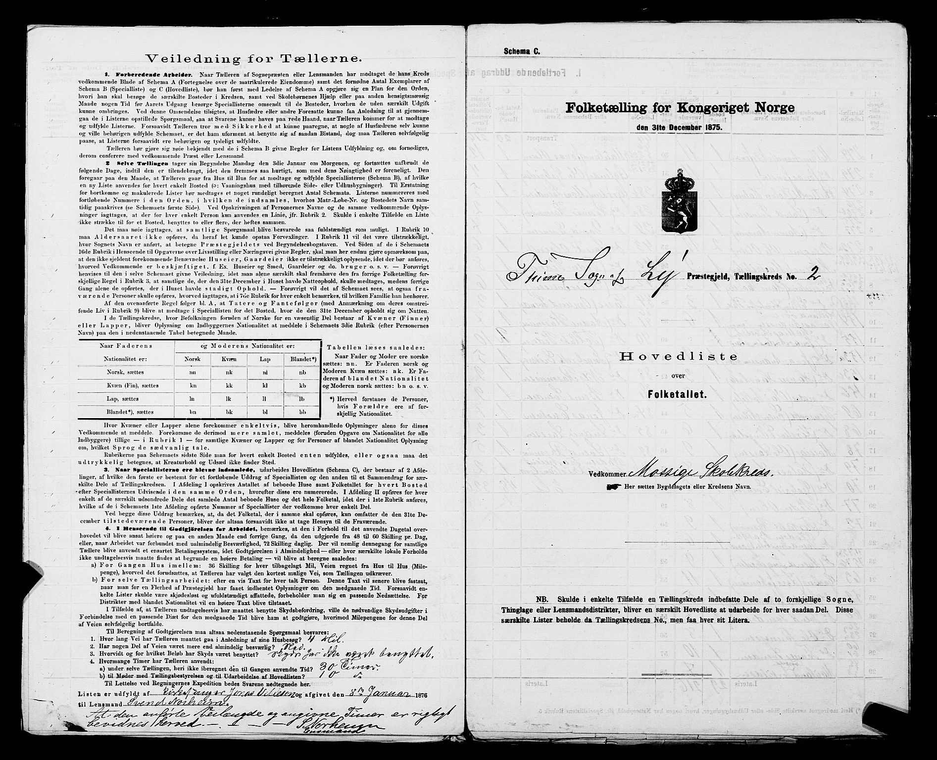 SAST, 1875 census for 1121P Lye, 1875, p. 8
