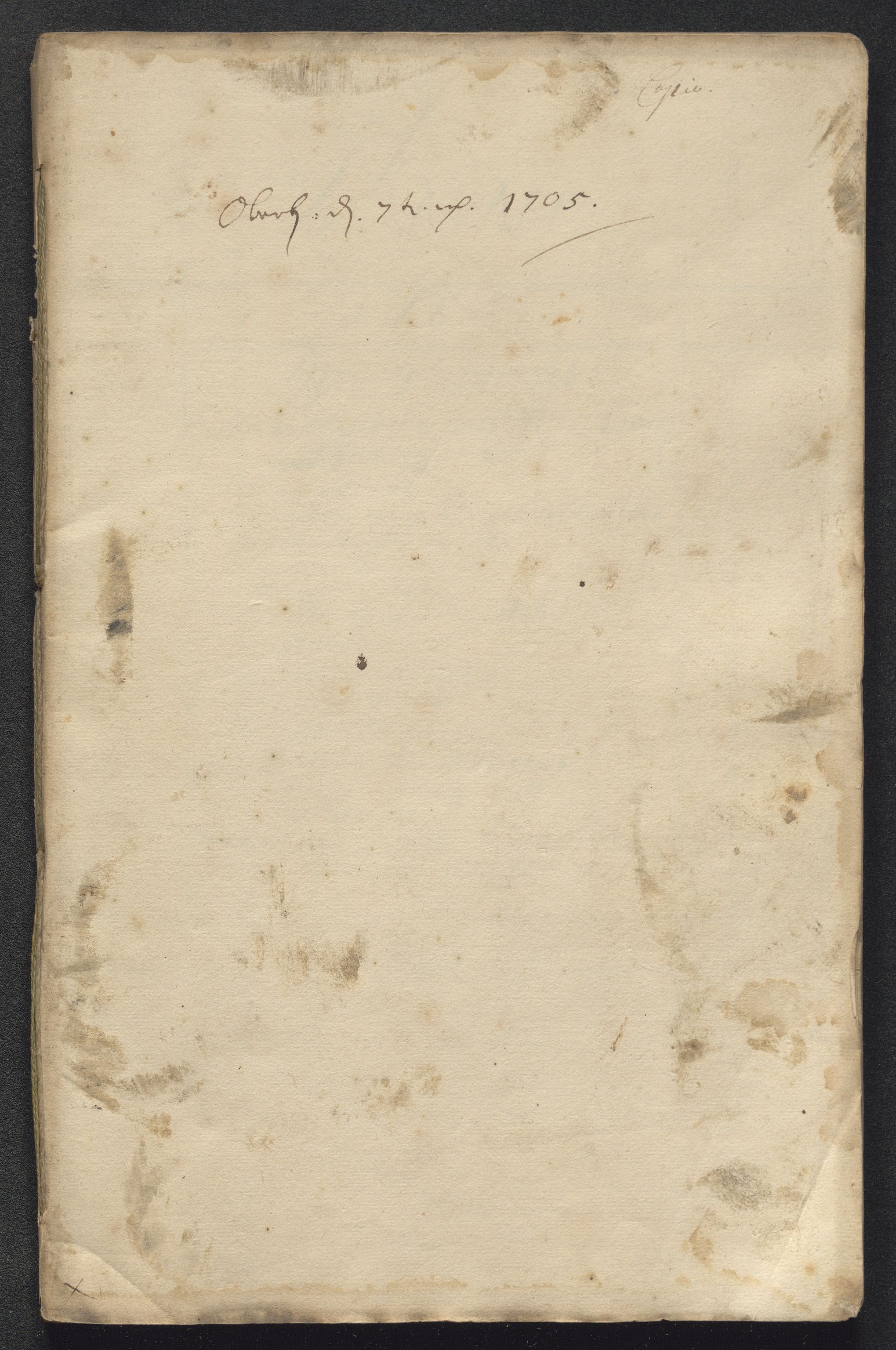 Kongsberg Sølvverk 1623-1816, SAKO/EA-3135/001/D/Dc/Dcd/L0088: Utgiftsregnskap for gruver m.m. , 1705, p. 243