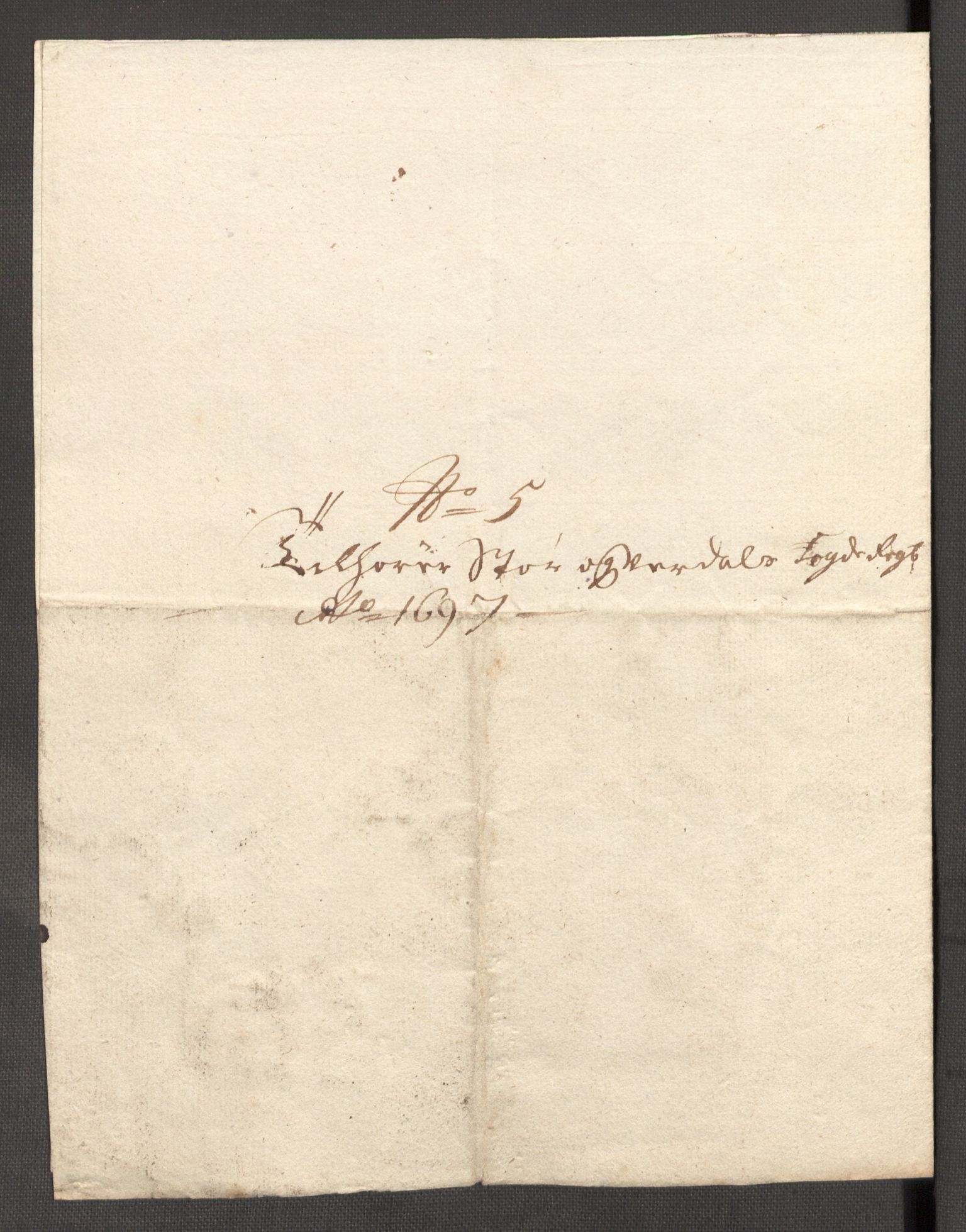 Rentekammeret inntil 1814, Reviderte regnskaper, Fogderegnskap, AV/RA-EA-4092/R62/L4189: Fogderegnskap Stjørdal og Verdal, 1697, p. 153