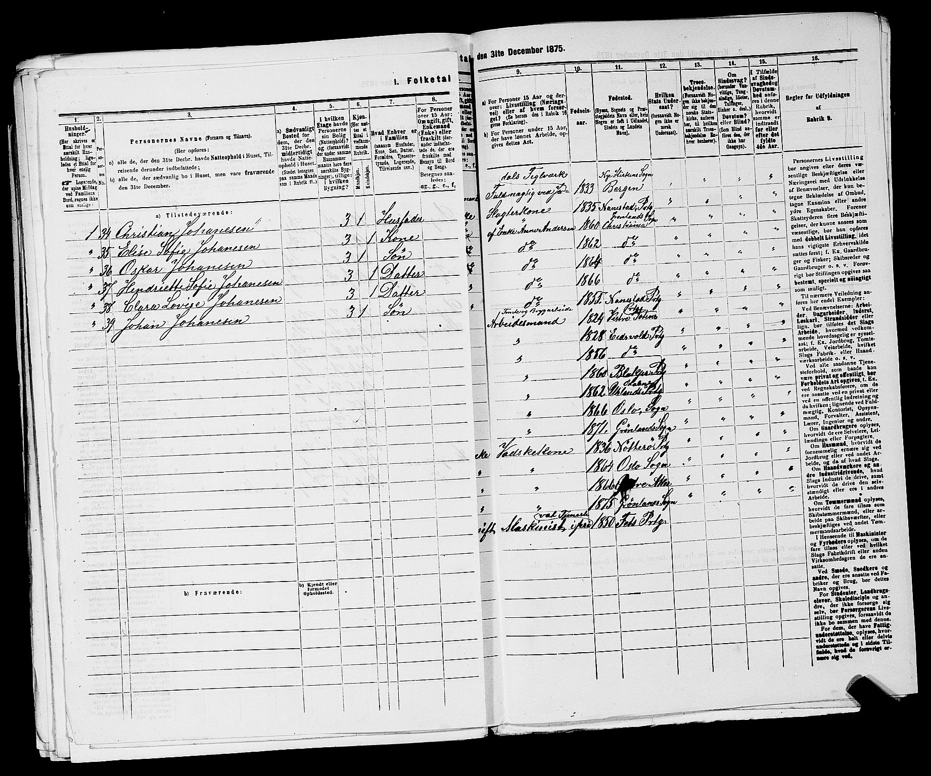 RA, 1875 census for 0301 Kristiania, 1875, p. 8743