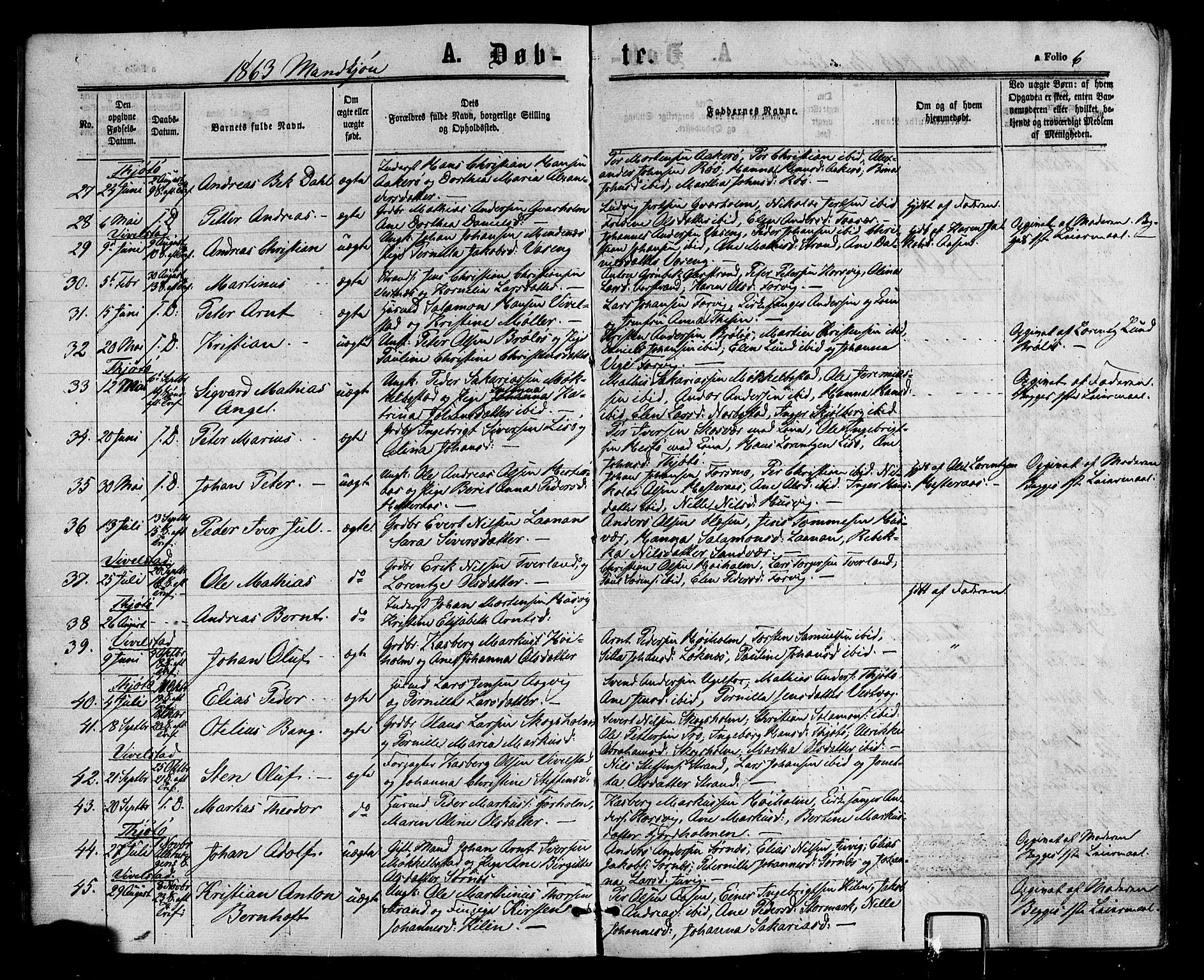 Ministerialprotokoller, klokkerbøker og fødselsregistre - Nordland, AV/SAT-A-1459/817/L0262: Parish register (official) no. 817A03/ 1, 1862-1877, p. 6