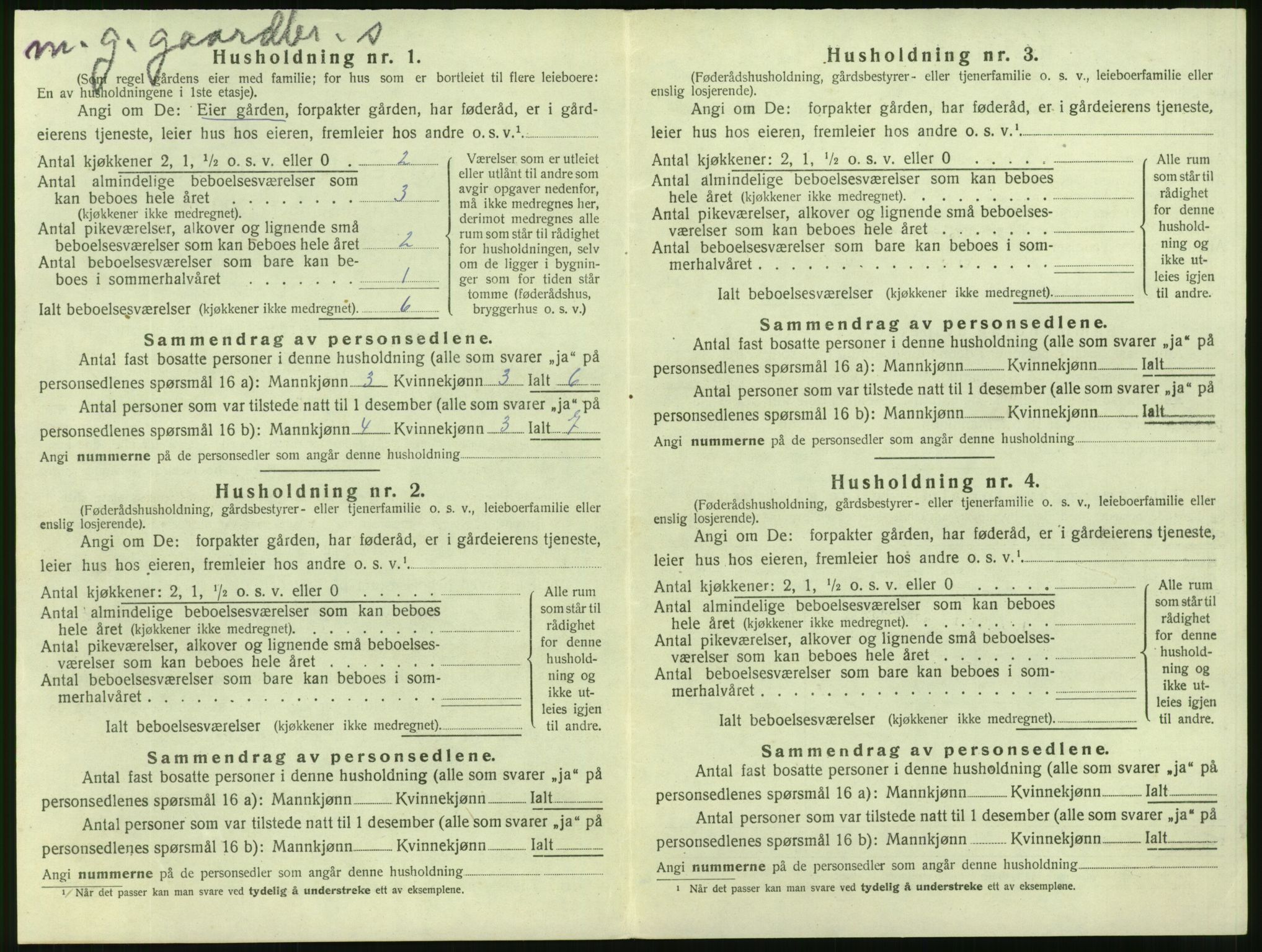 SAT, 1920 census for Sykkylven, 1920, p. 598