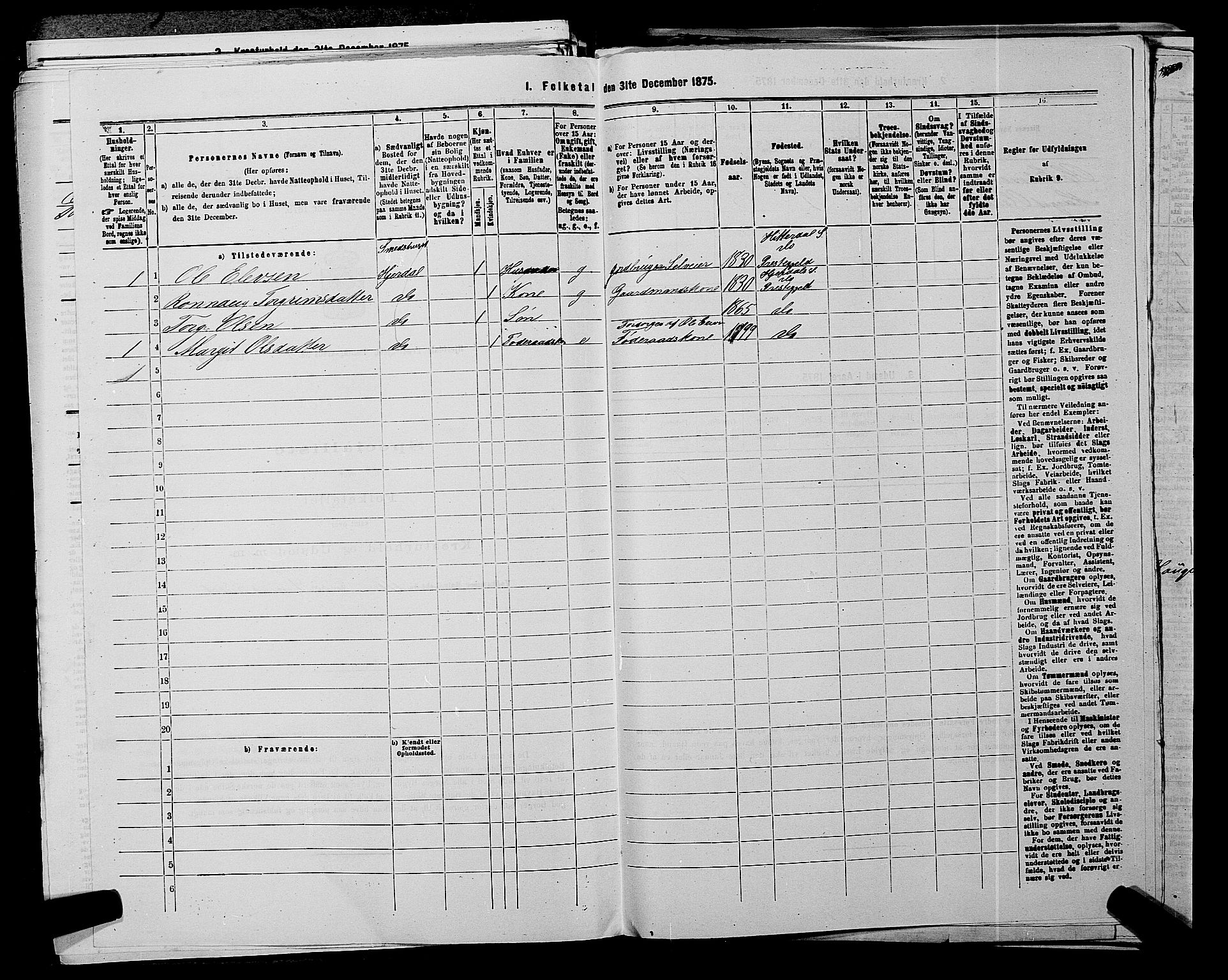 SAKO, 1875 census for 0827P Hjartdal, 1875, p. 453