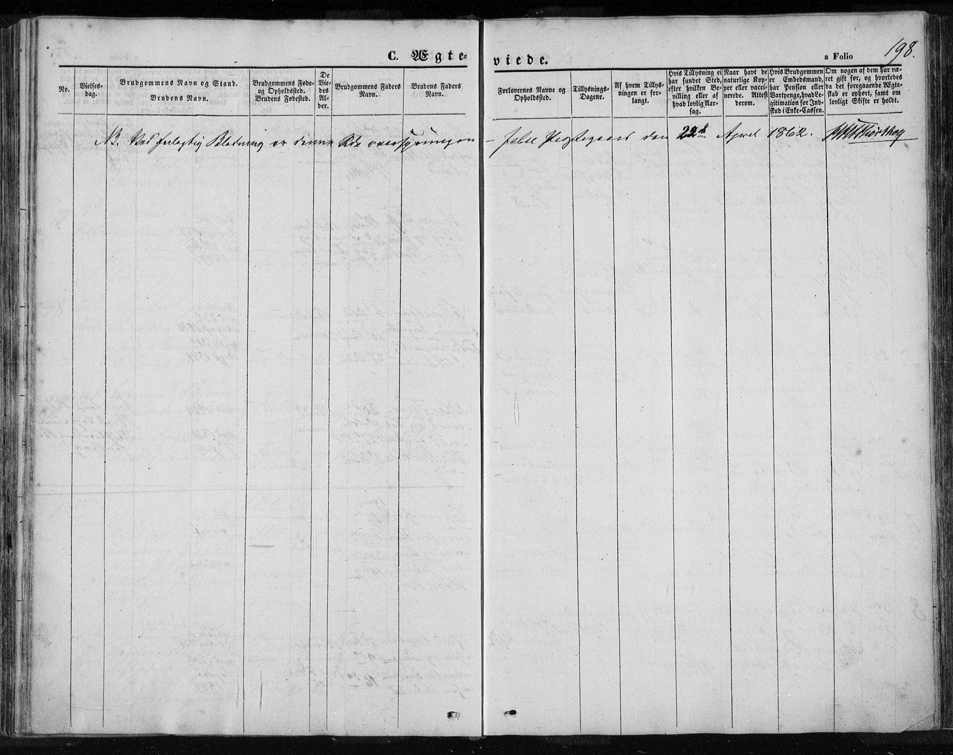 Jelsa sokneprestkontor, AV/SAST-A-101842/01/IV: Parish register (official) no. A 7, 1854-1866, p. 198