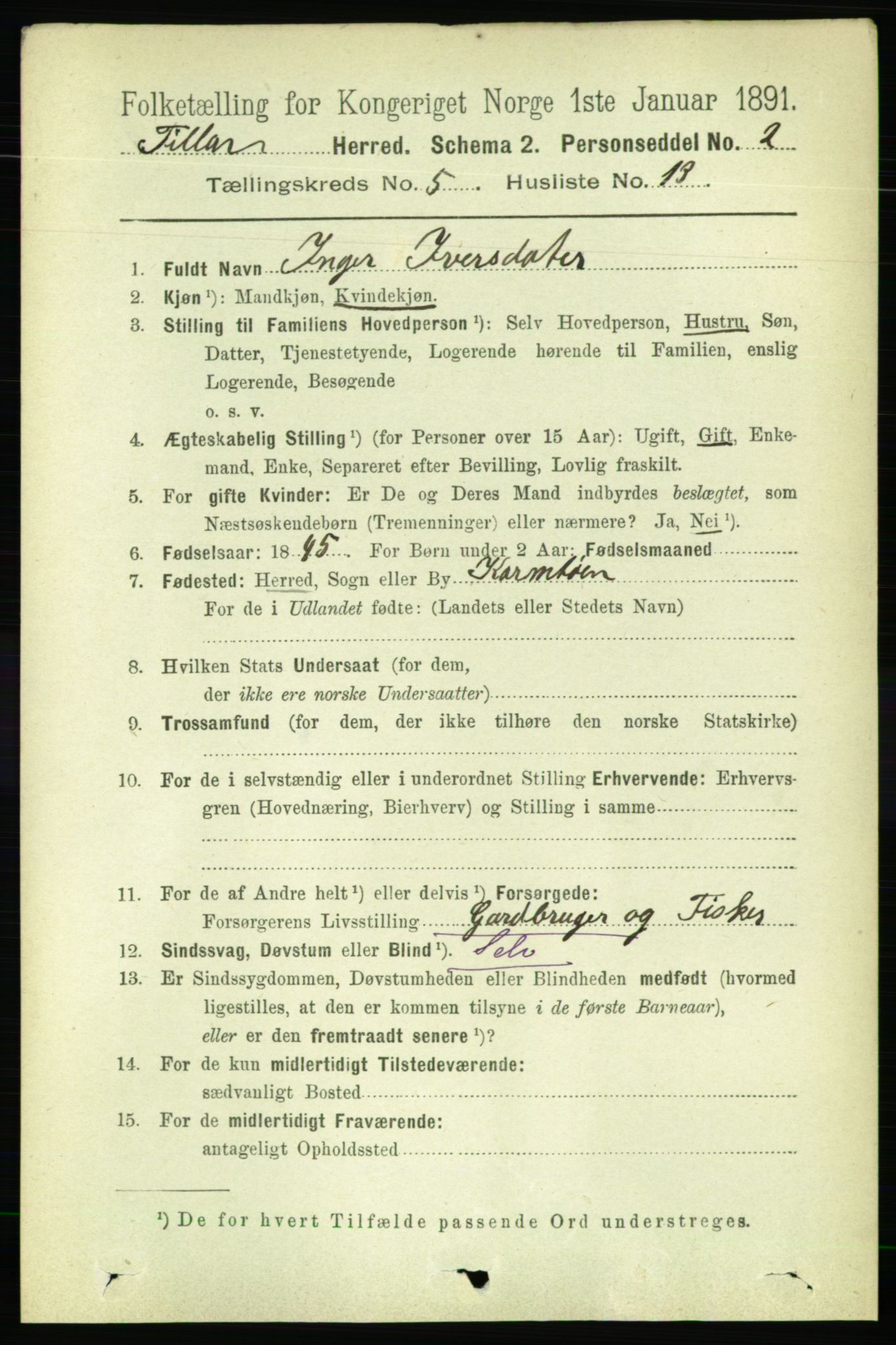 RA, 1891 census for 1616 Fillan, 1891, p. 1063