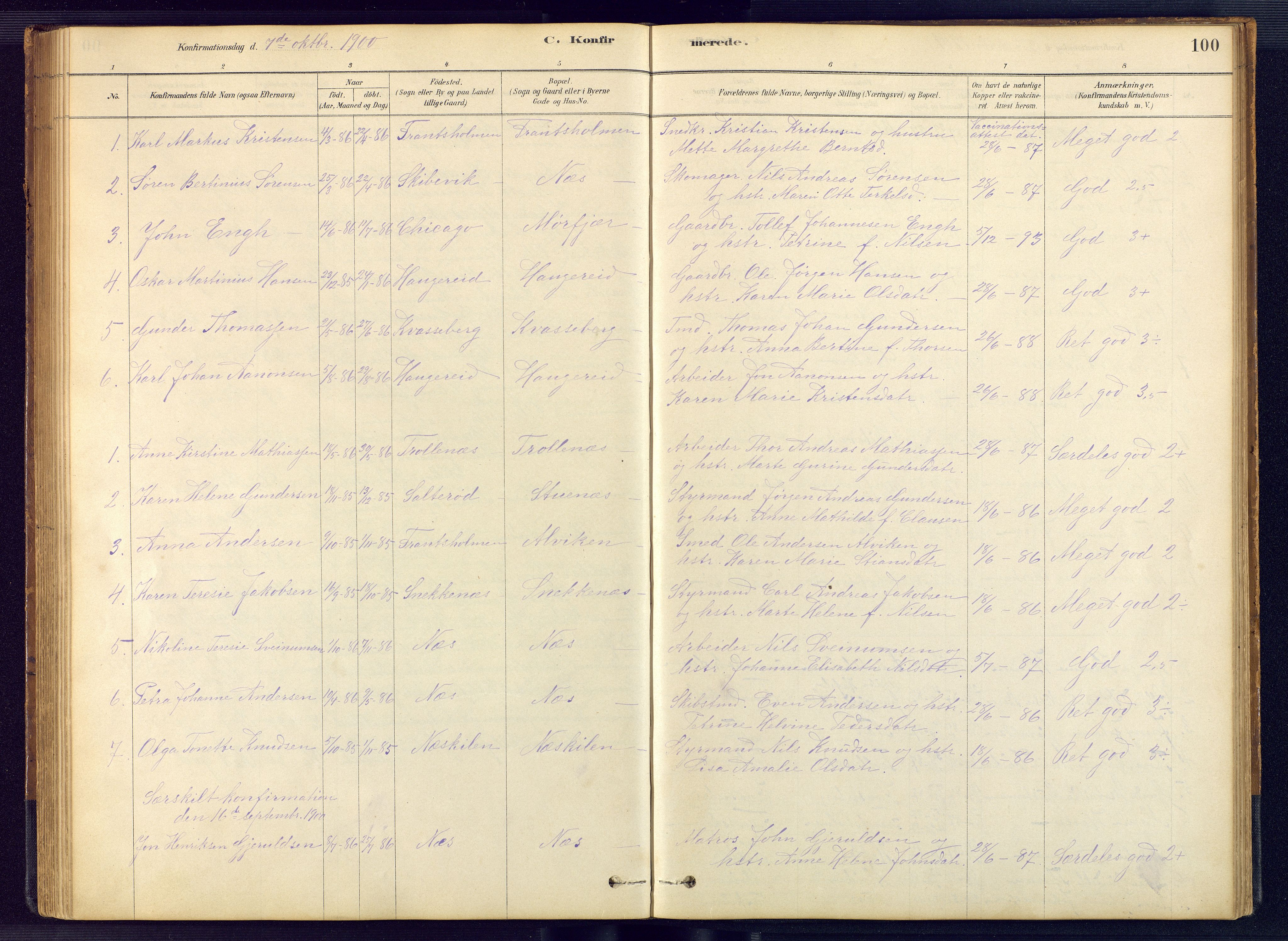 Austre Moland sokneprestkontor, SAK/1111-0001/F/Fb/Fbb/L0001: Parish register (copy) no. B 1, 1878-1904, p. 100