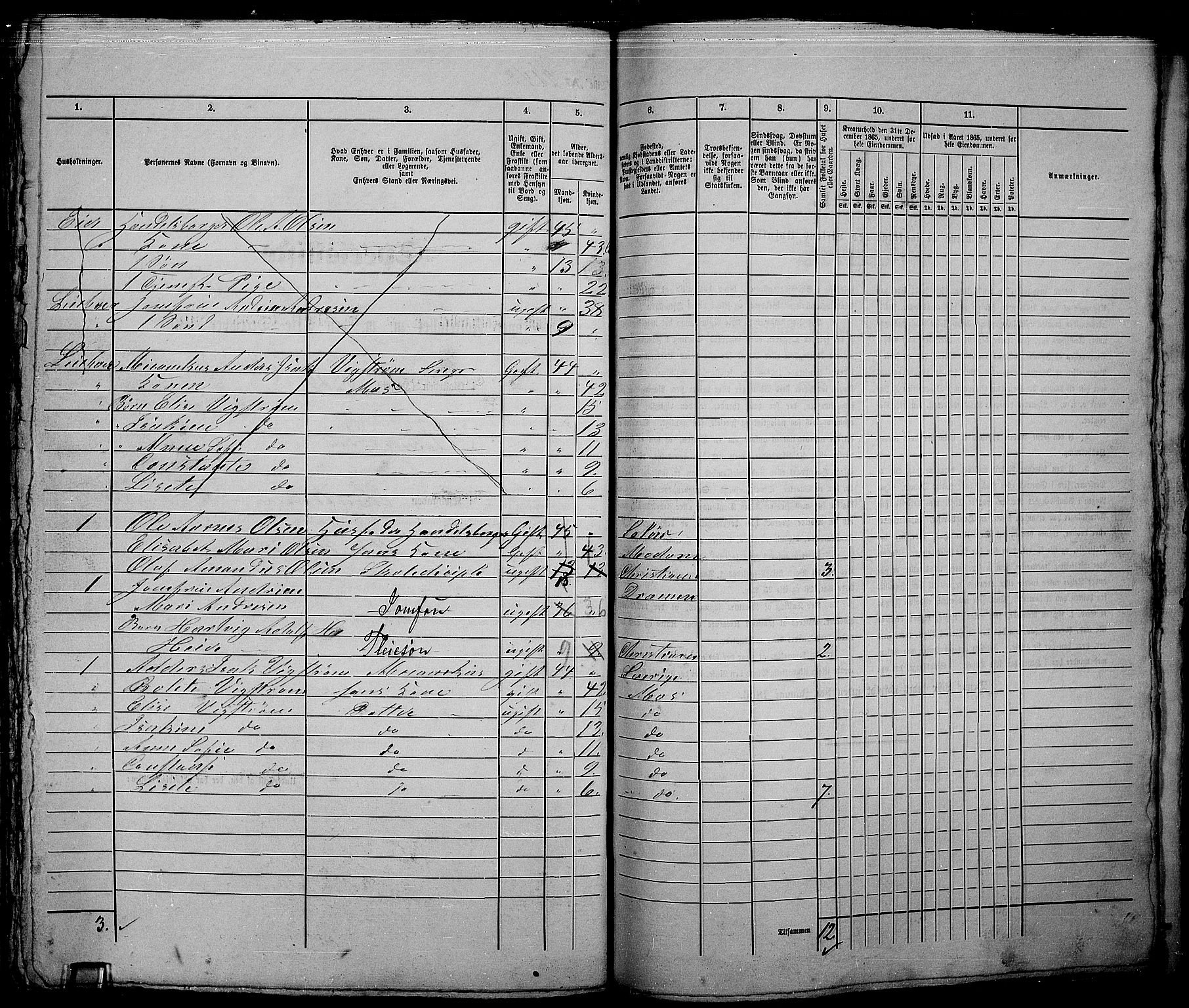 RA, 1865 census for Kristiania, 1865, p. 4793