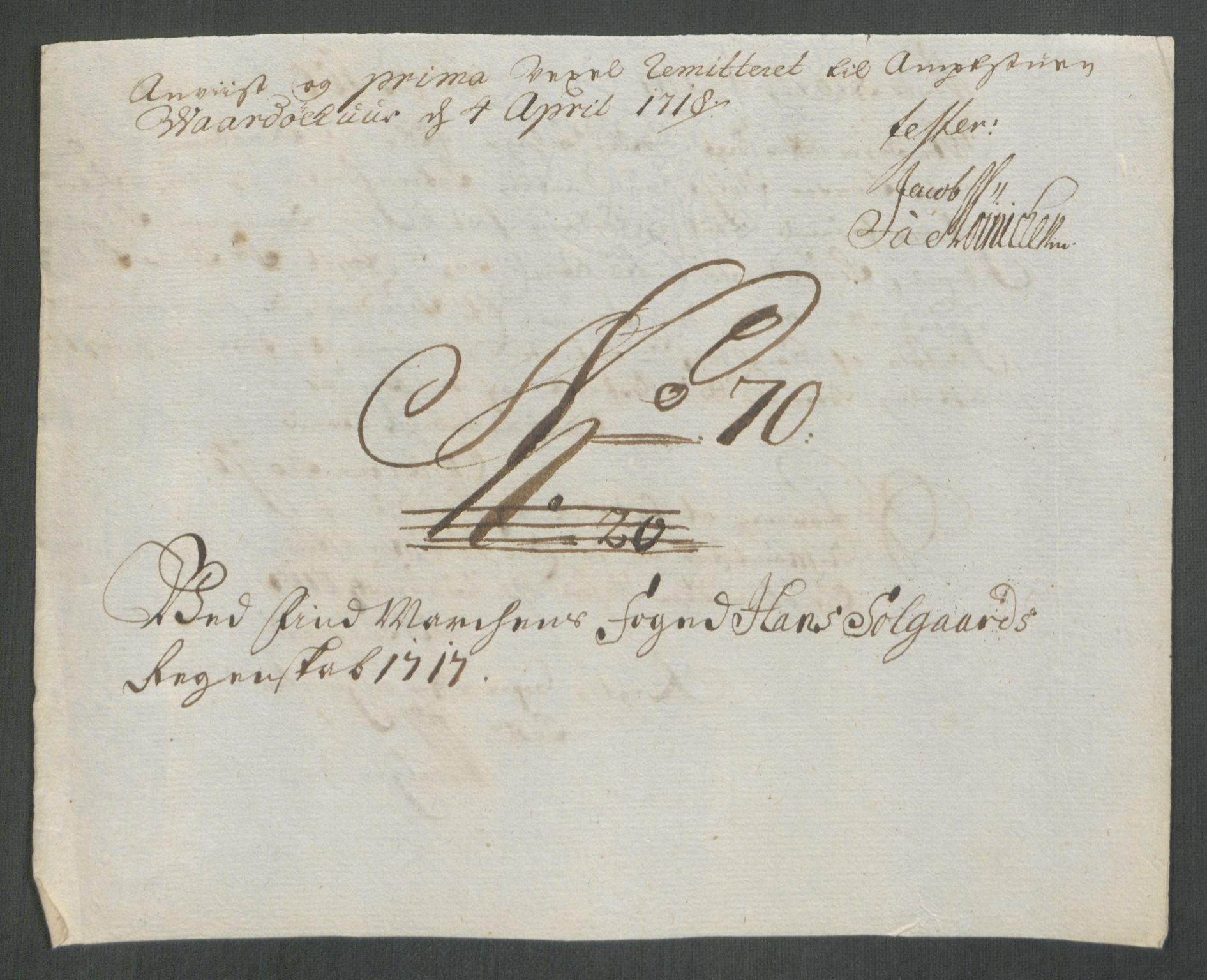 Rentekammeret inntil 1814, Reviderte regnskaper, Fogderegnskap, AV/RA-EA-4092/R69/L4857: Fogderegnskap Finnmark/Vardøhus, 1716-1718, p. 354