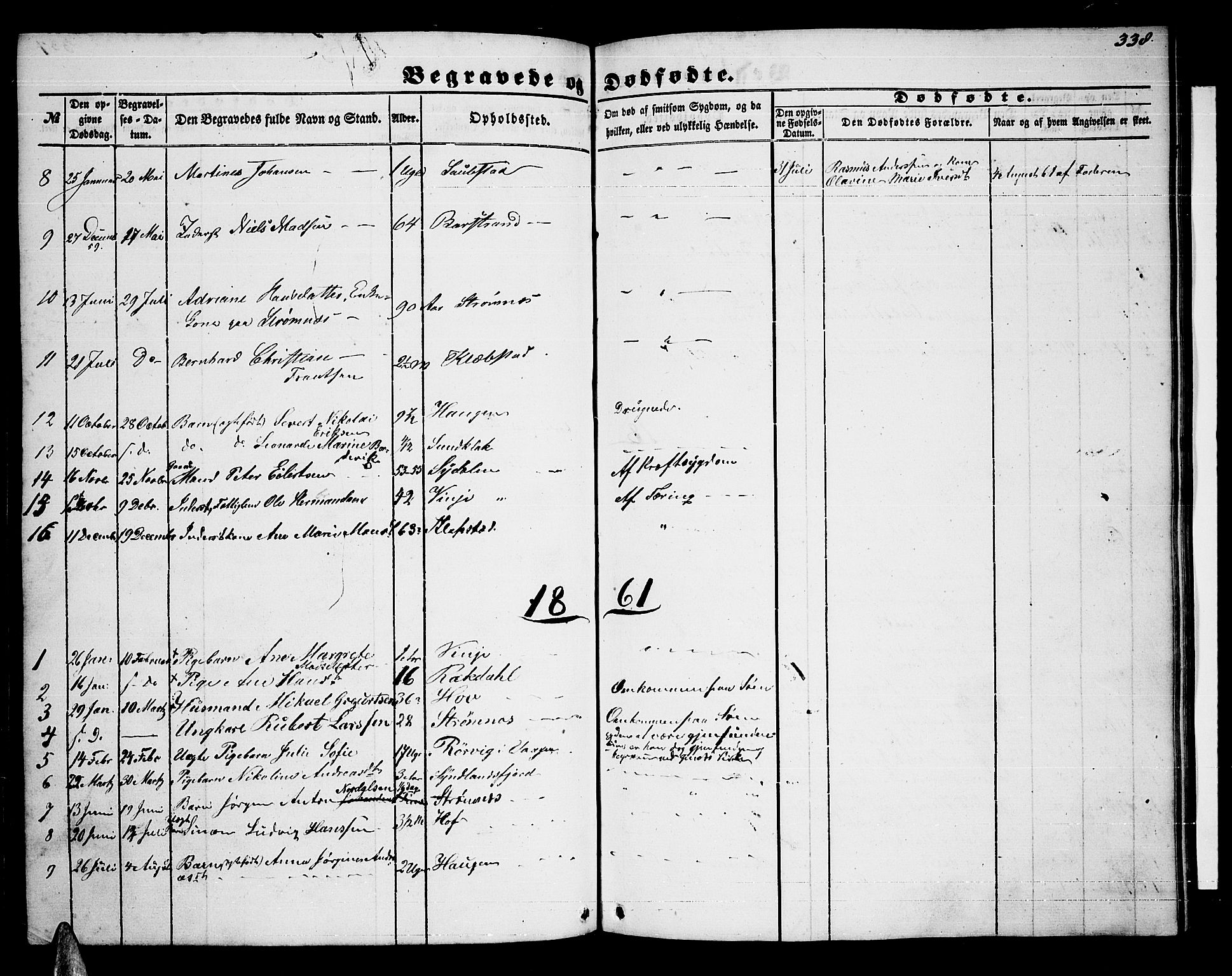 Ministerialprotokoller, klokkerbøker og fødselsregistre - Nordland, AV/SAT-A-1459/876/L1102: Parish register (copy) no. 876C01, 1852-1886, p. 338