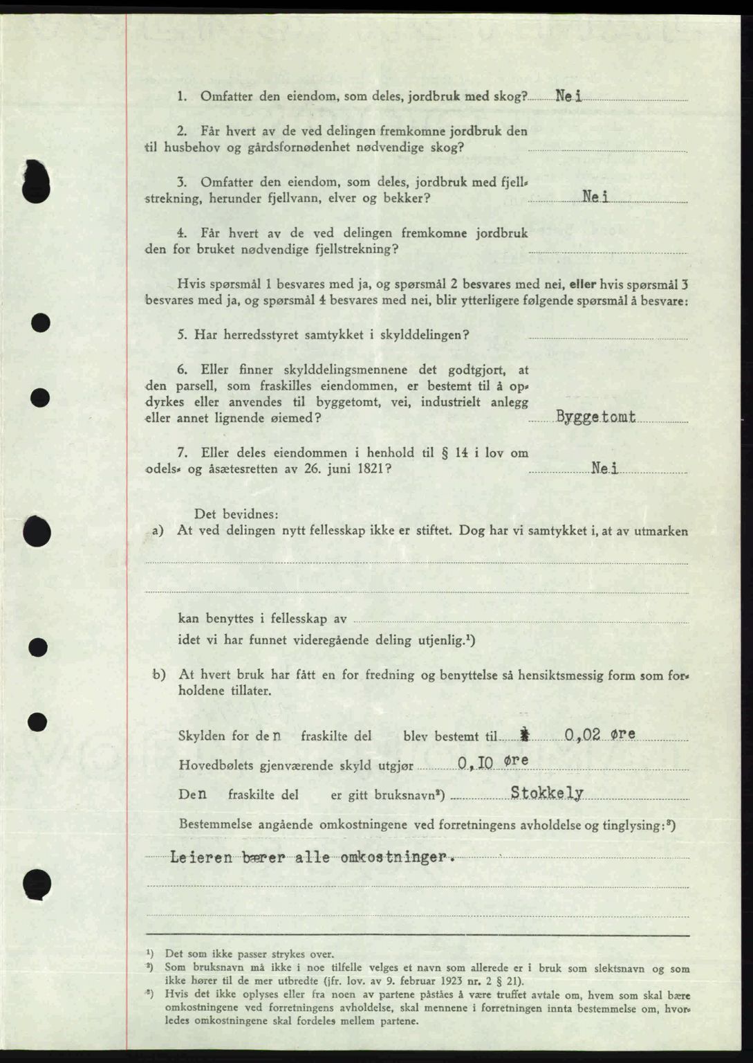 Nedenes sorenskriveri, AV/SAK-1221-0006/G/Gb/Gba/L0055: Mortgage book no. A7, 1946-1946, Diary no: : 843/1946