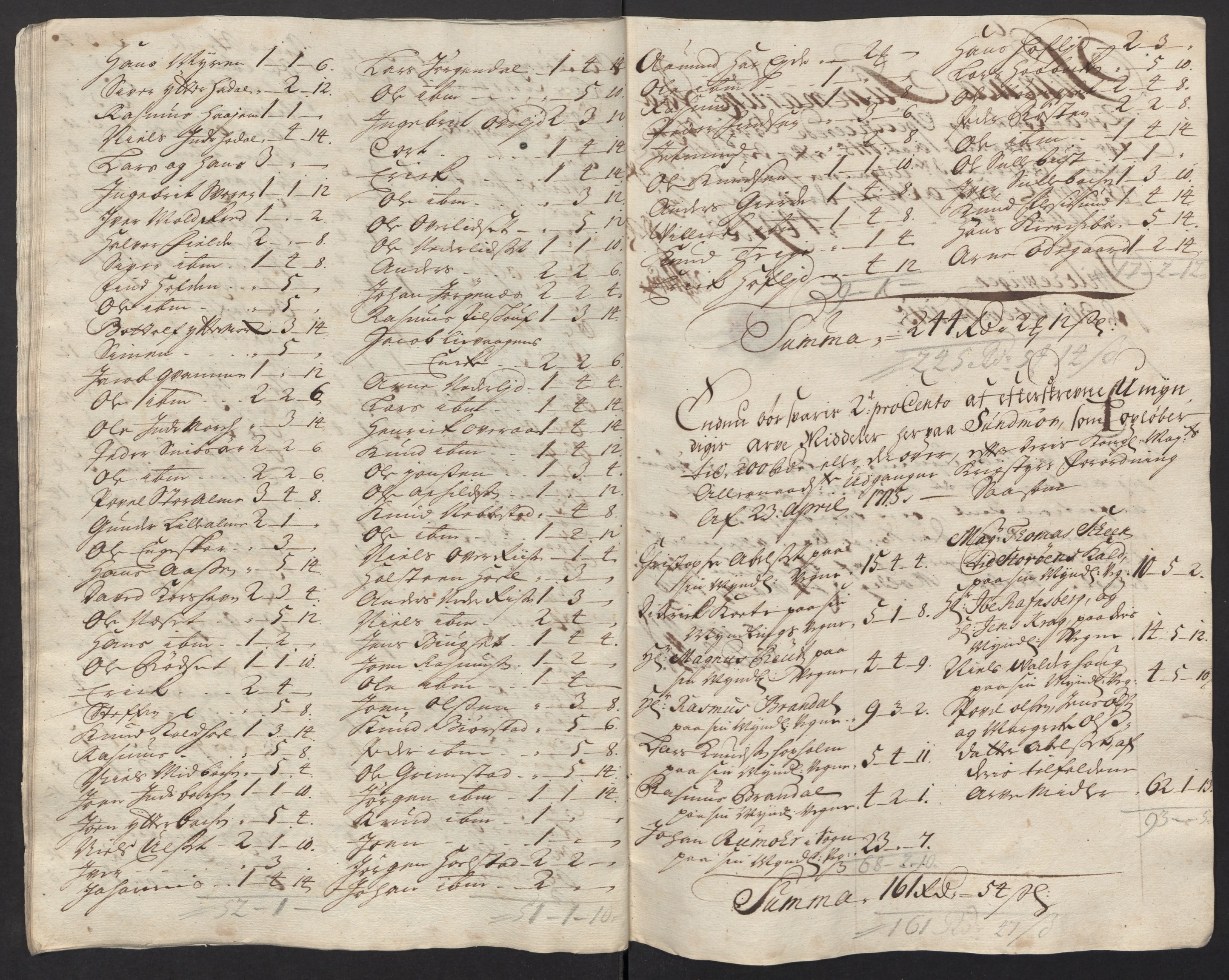 Rentekammeret inntil 1814, Reviderte regnskaper, Fogderegnskap, AV/RA-EA-4092/R54/L3567: Fogderegnskap Sunnmøre, 1715, p. 135